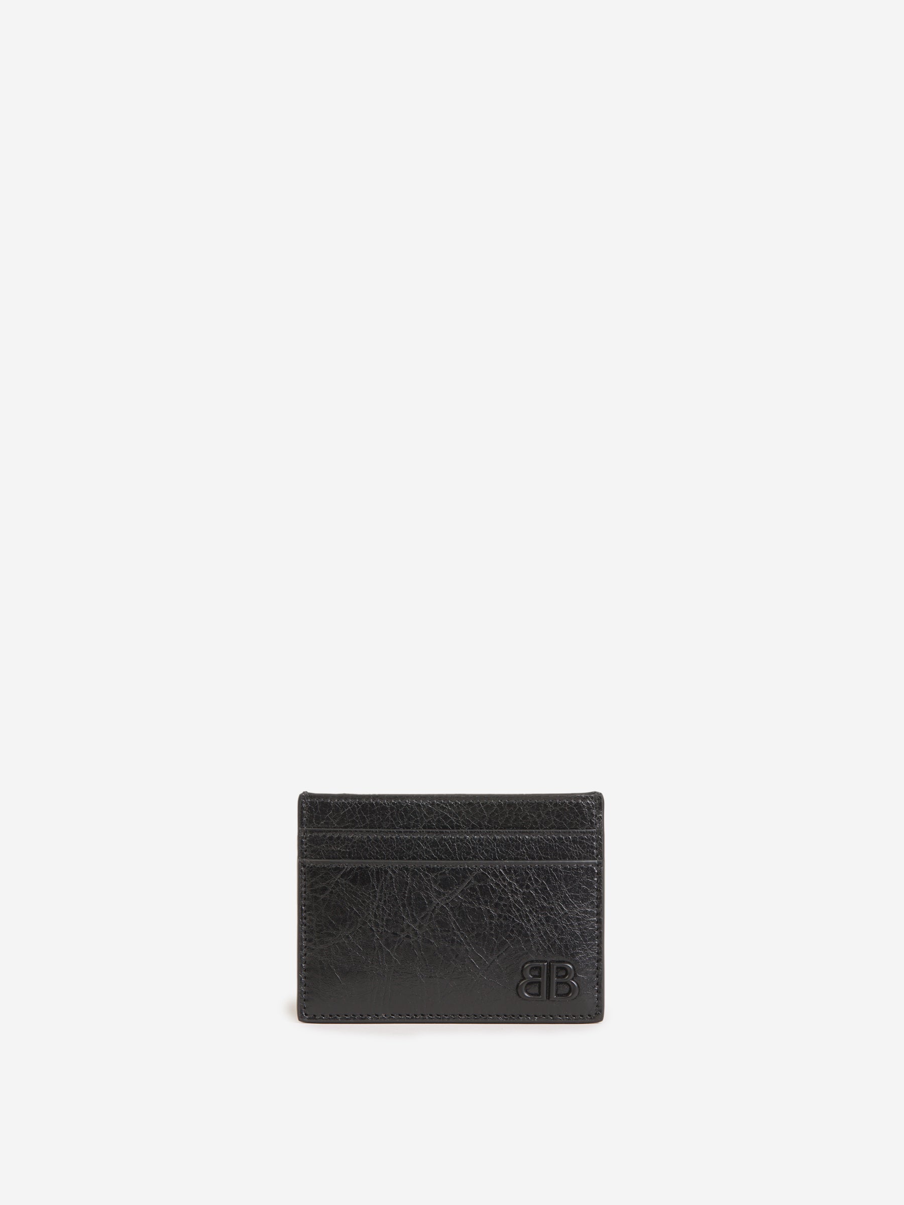 Logo Leather Card Holder Balenciaga – Гарантія оригінальності – боковий вид