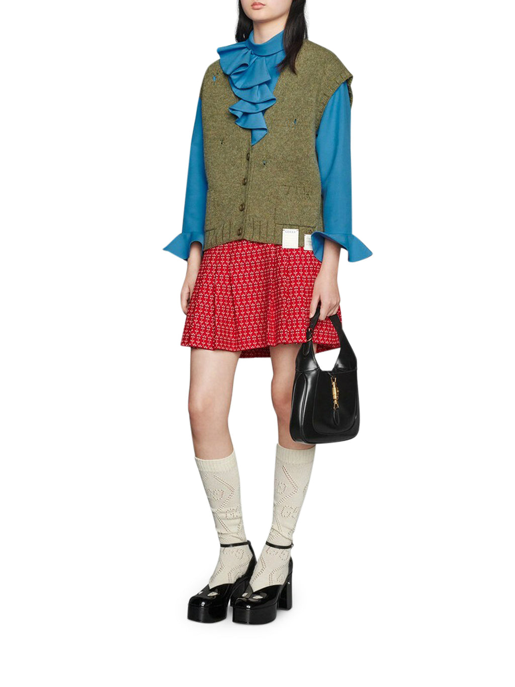 Jackie 1961 Shoulder Bag Small Size Gucci – Гарантія оригінальності – вид ззаду