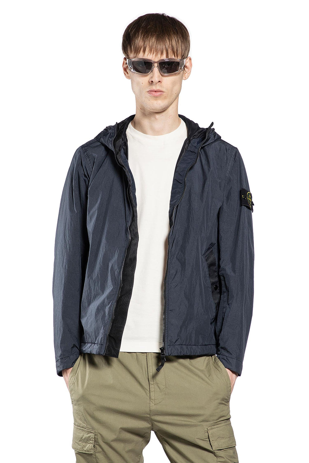 4100001 Crinkle Reps Ny Jacket Stone island – Гарантія оригінальності – боковий вид