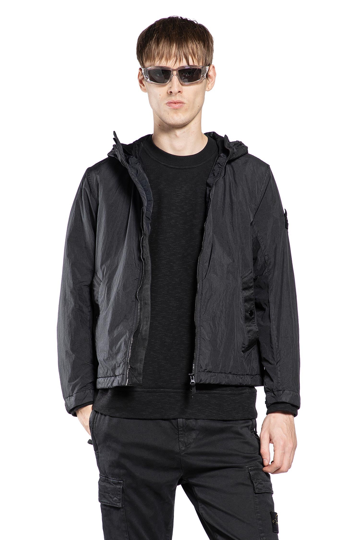 4100001 Crinkle Reps Ny Jacket Stone island – Гарантія оригінальності – боковий вид