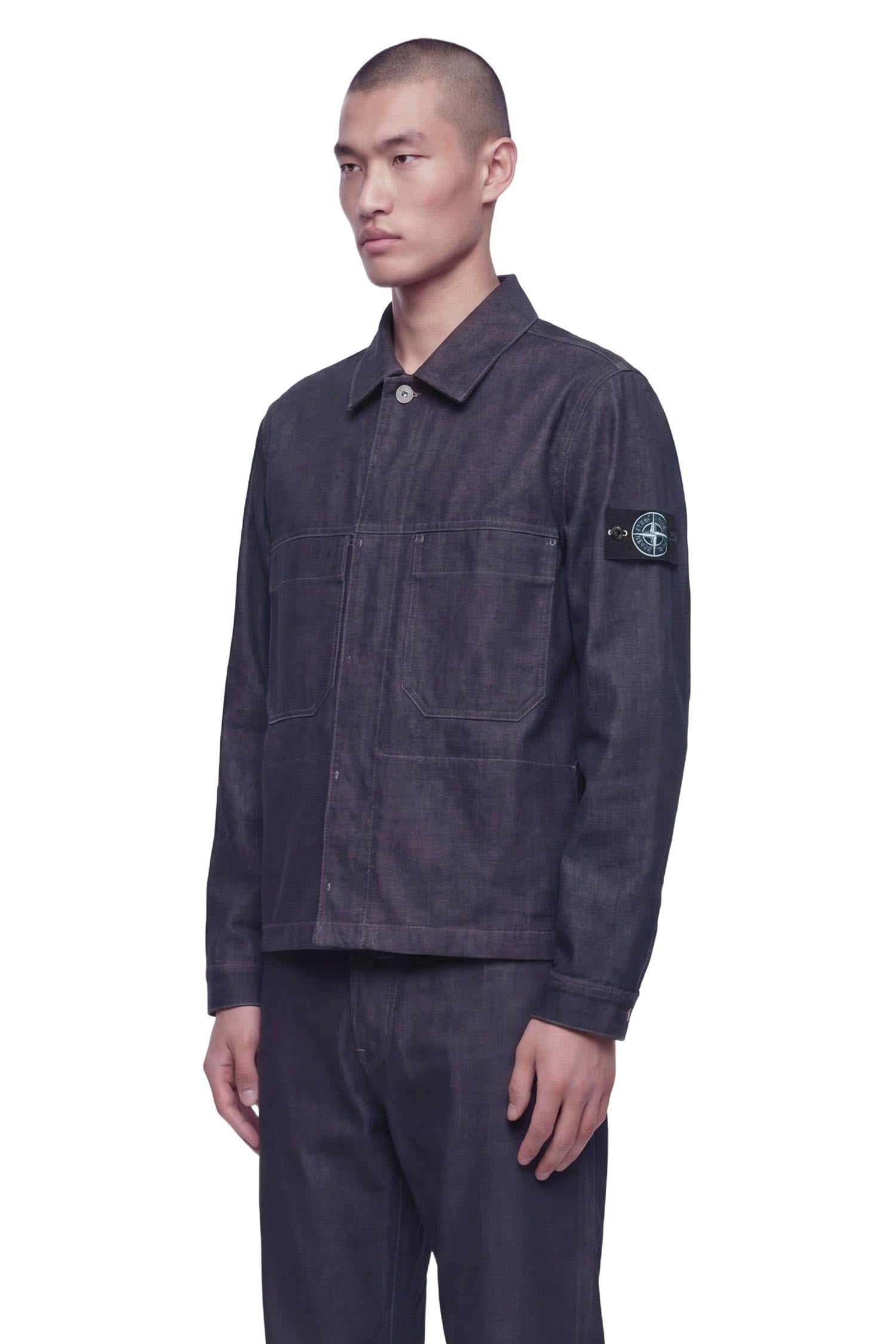 Оригінальна 4100006 Denim Coach Jacket Stone island – вид ззаду