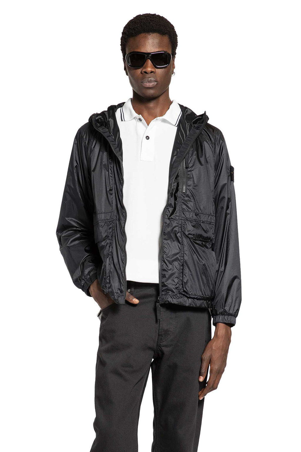 4100057 Light Ripstop Windbreaker Stone island – Гарантія оригінальності – боковий вид