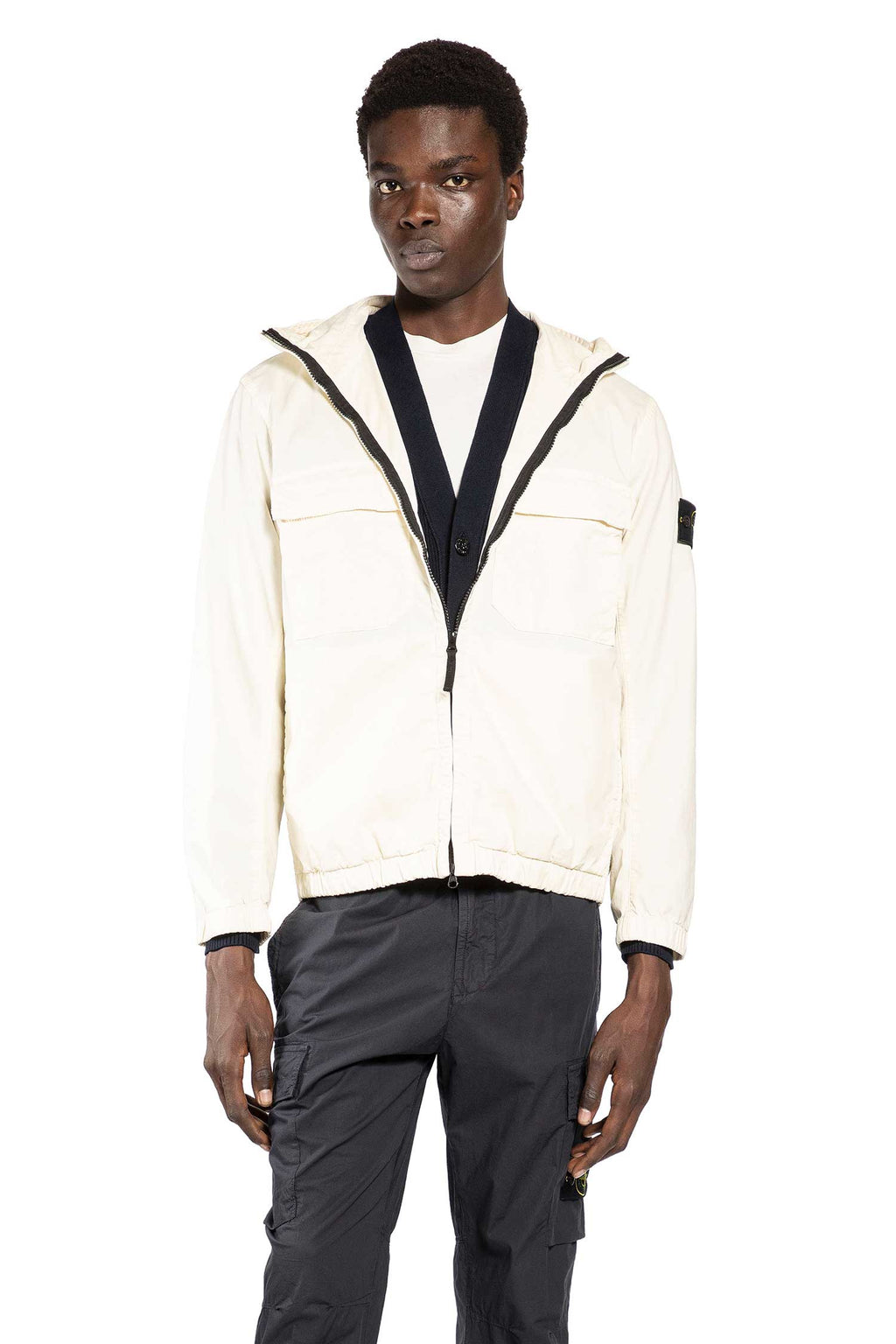 Оригінальна Hooded Track Jacket Stone island – боковий вид