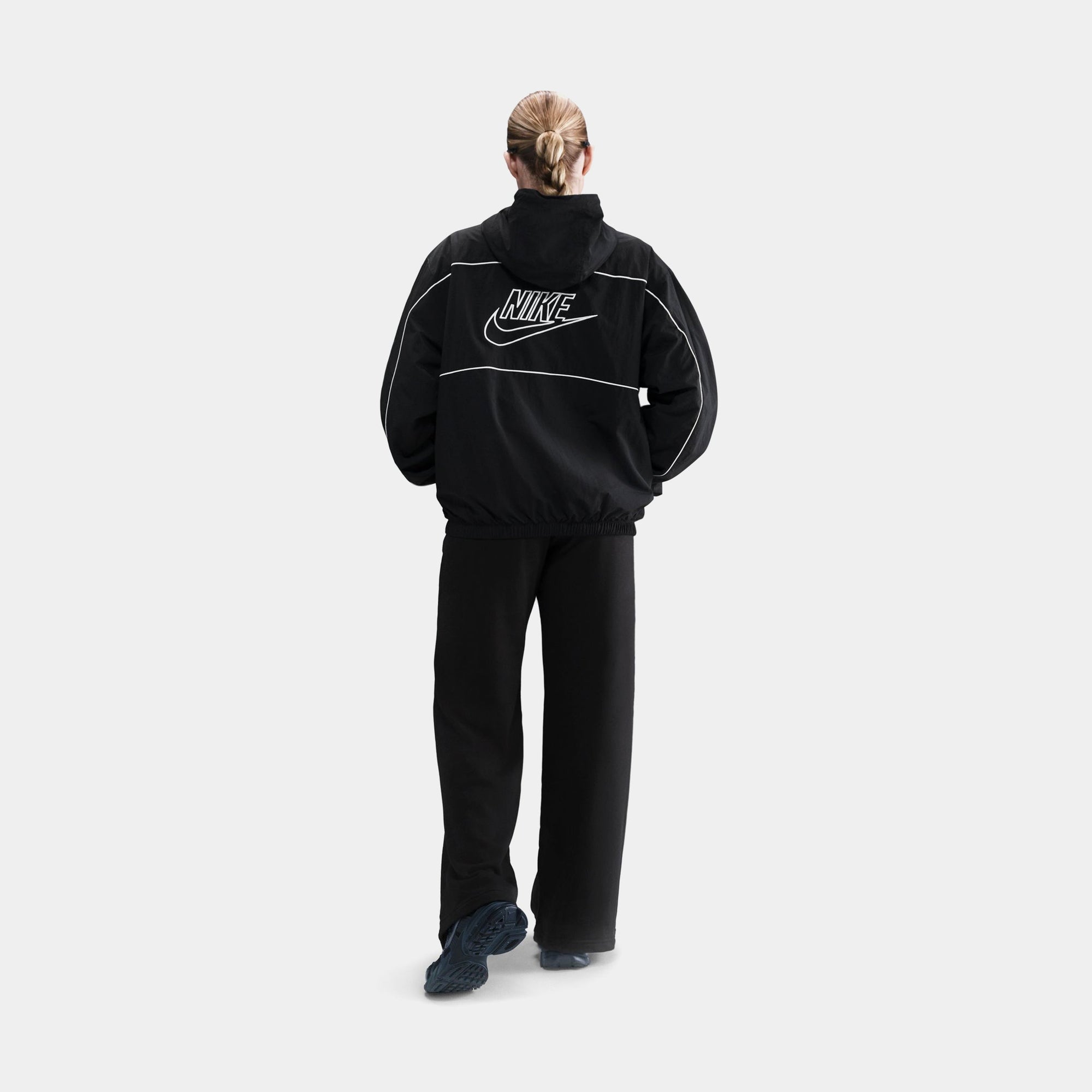 Nsw Club Fleece MID Rise Wide Leg Womens Sweatpants Nike оригінал – Купити в Україні – вид ззаду
