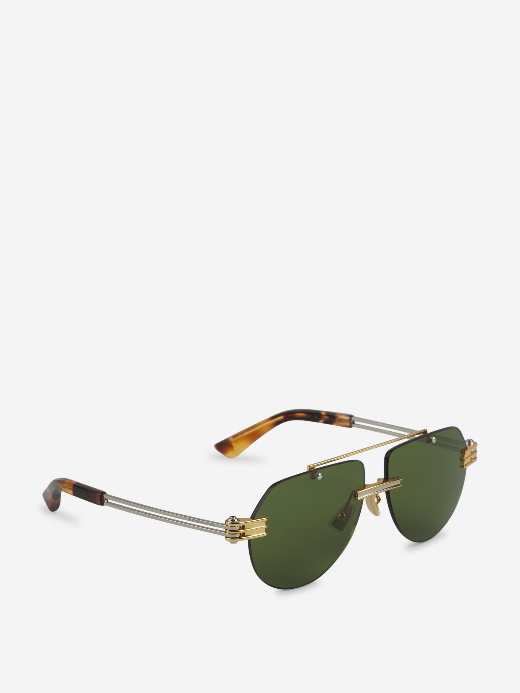 Gold Sunglasses Bottega veneta – Гарантія оригінальності – вид ззаду