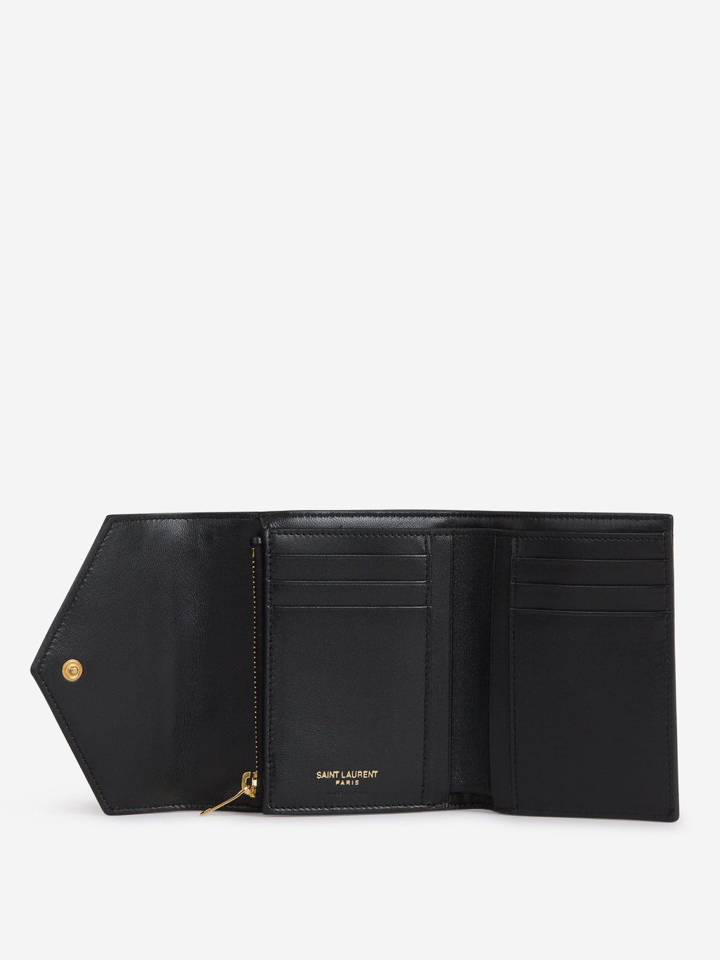 Logo Leather Wallet Saint laurent – Гарантія оригінальності – збільшений вид