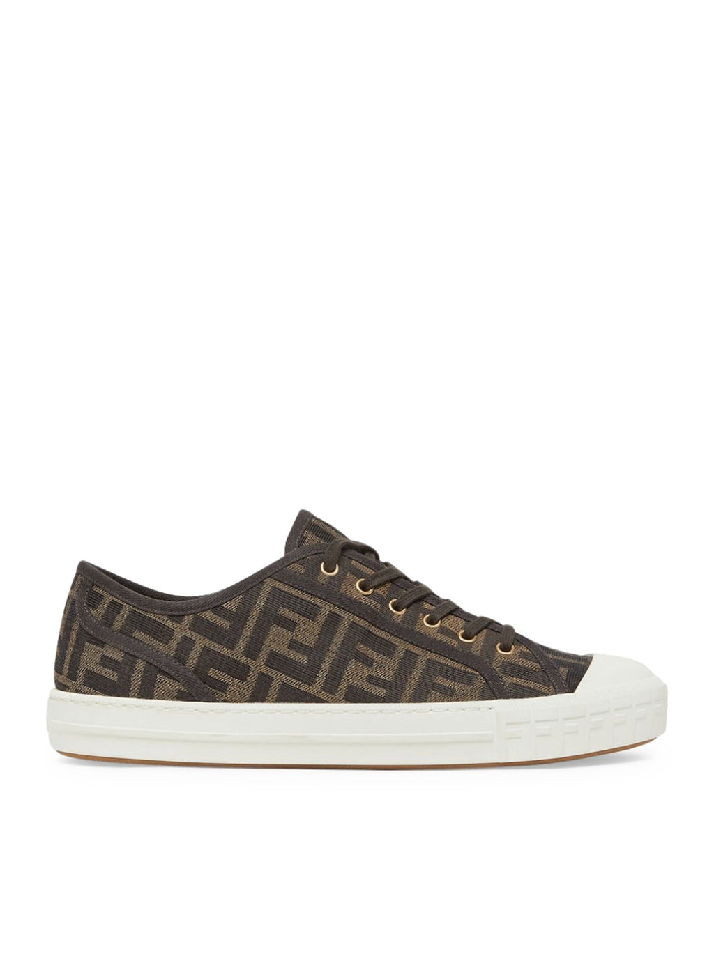 Оригінальна Domino Low Top Sneaker In Ff Fabric Fendi – боковий вид