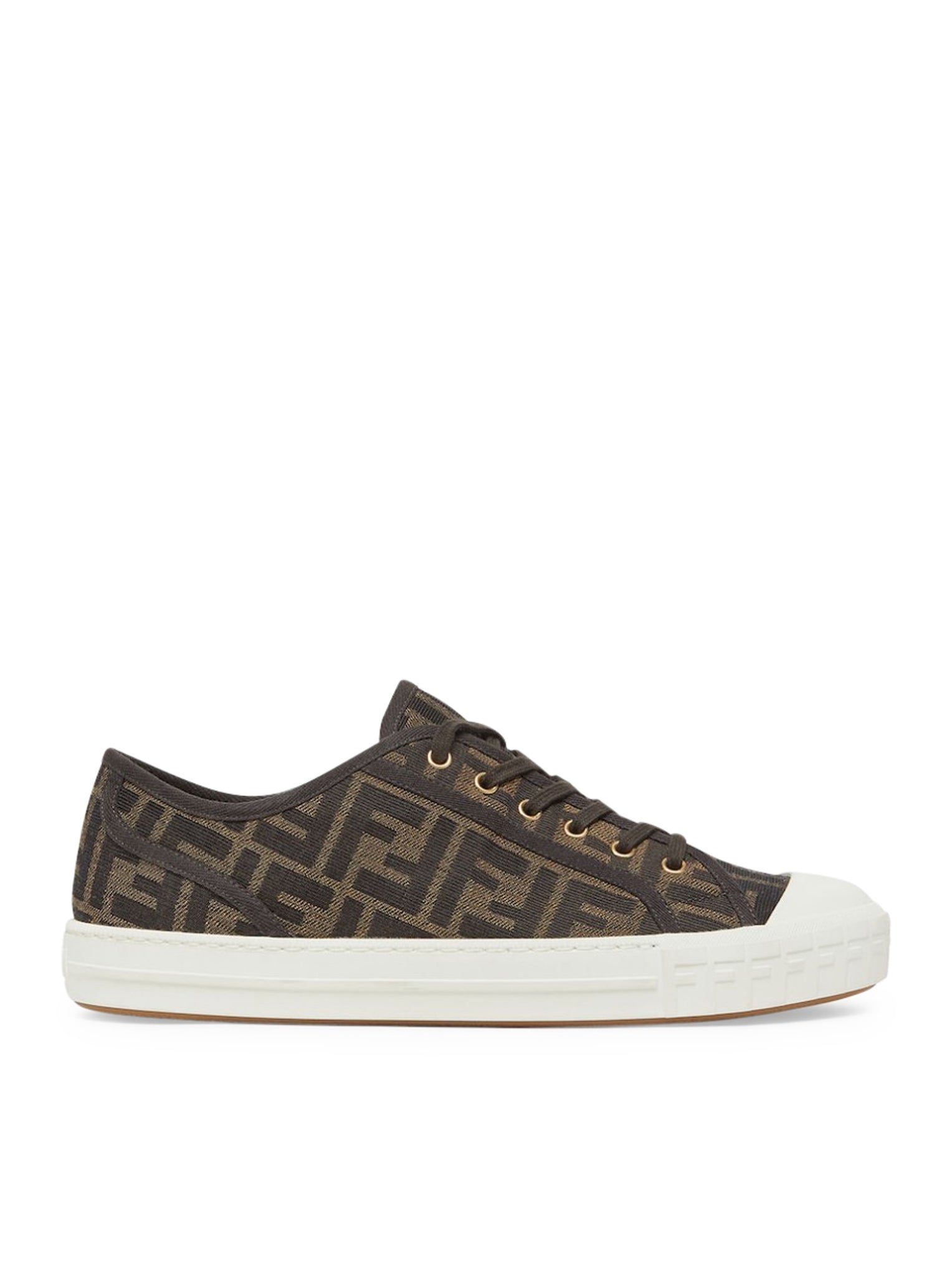 Оригінальна Domino Low Top Sneaker In Ff Fabric Fendi – боковий вид