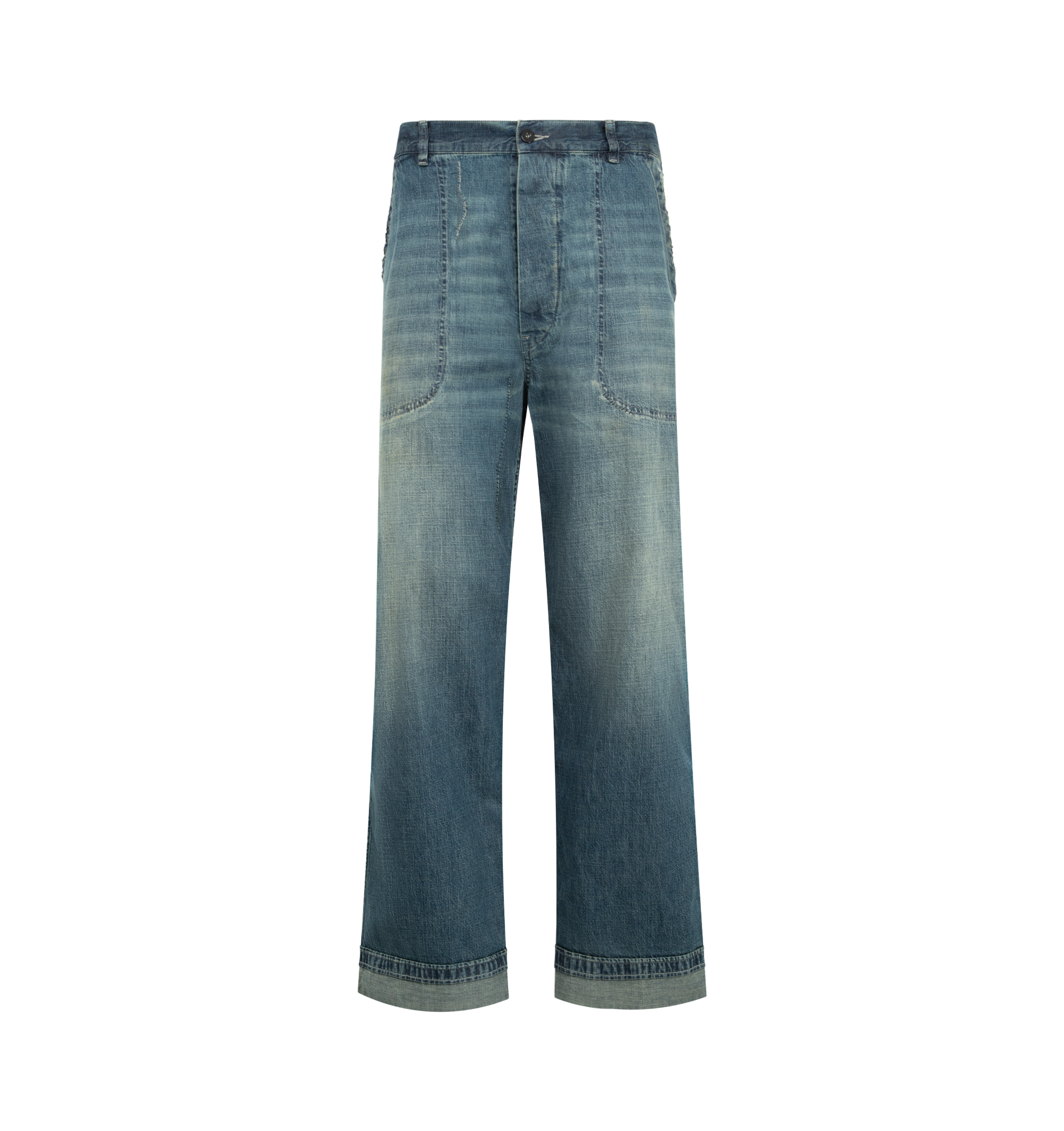 Оригінальна Wide Leg Jeans Maison margiela – боковий вид
