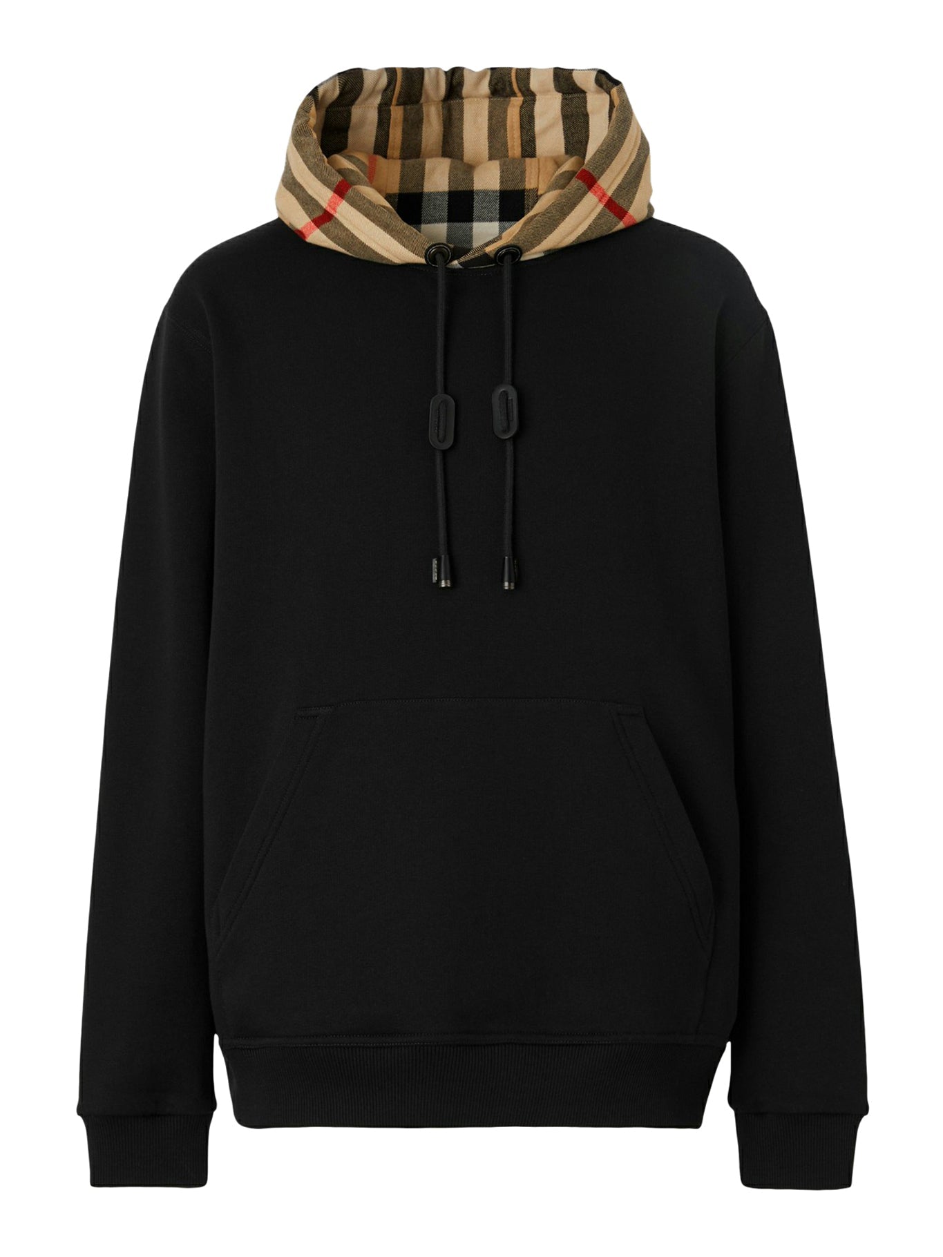 Check Hooded Cotton Sweatshirt Burberry – Гарантія оригінальності – боковий вид