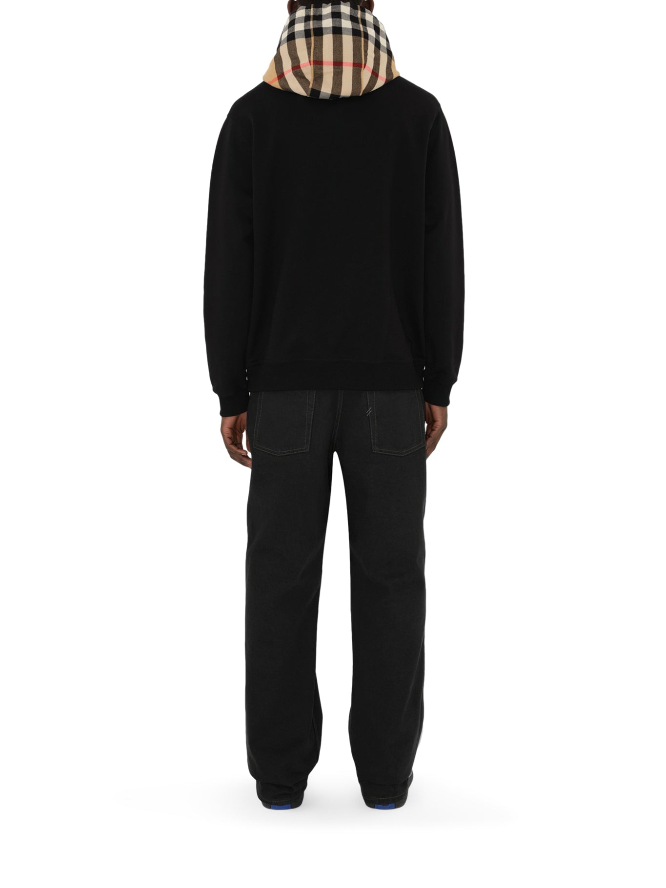 Check Hooded Cotton Sweatshirt Burberry – Гарантія оригінальності – збільшений вид