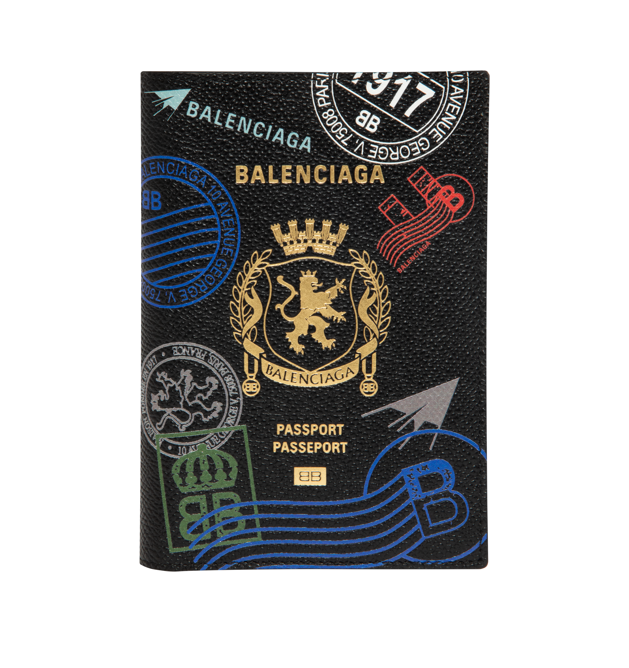 Оригінальна Passport Holder Balenciaga – боковий вид
