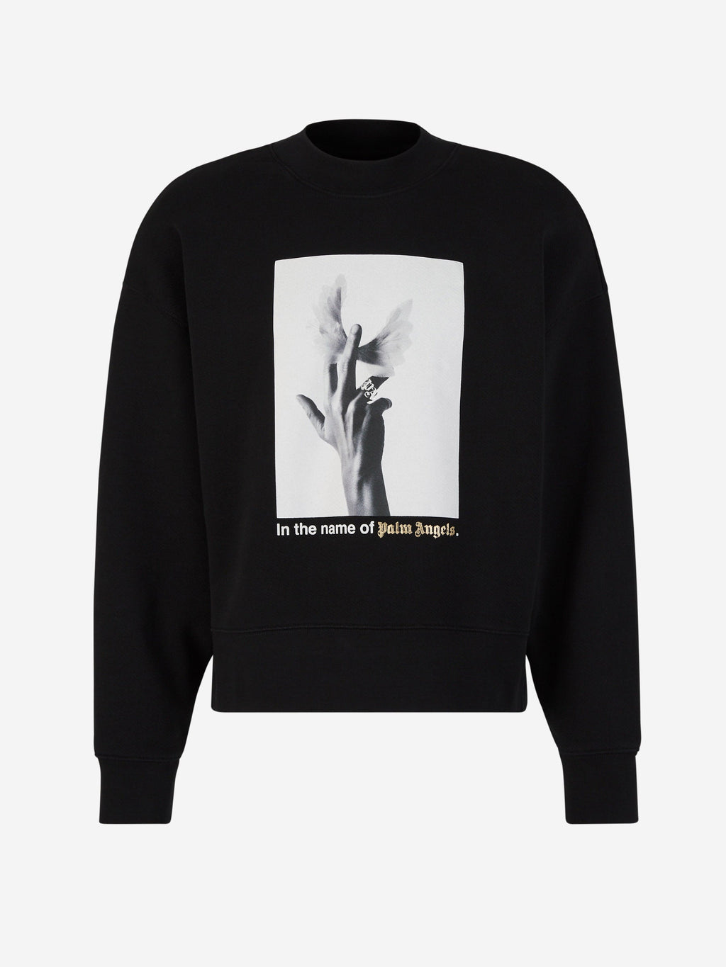 Crewneck Wings Sweatshirt Palm angels оригінал – Купити в Україні – боковий вид