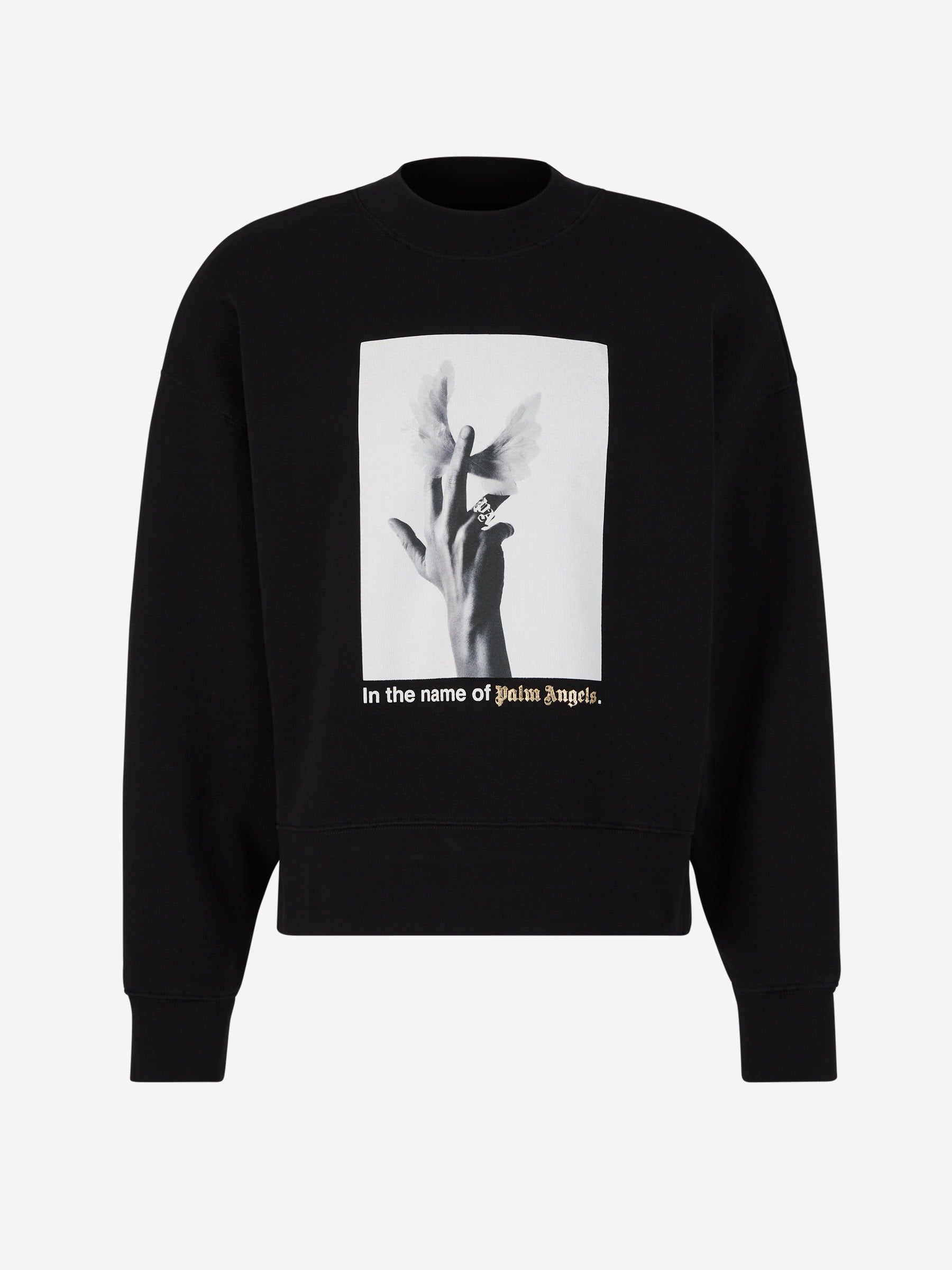 Crewneck Wings Sweatshirt Palm angels оригінал – Купити в Україні – боковий вид