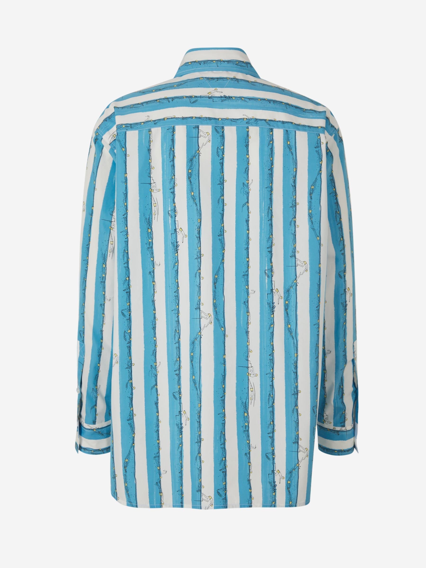 Swimmers Motif Shirt Bottega veneta – Гарантія оригінальності – вид ззаду