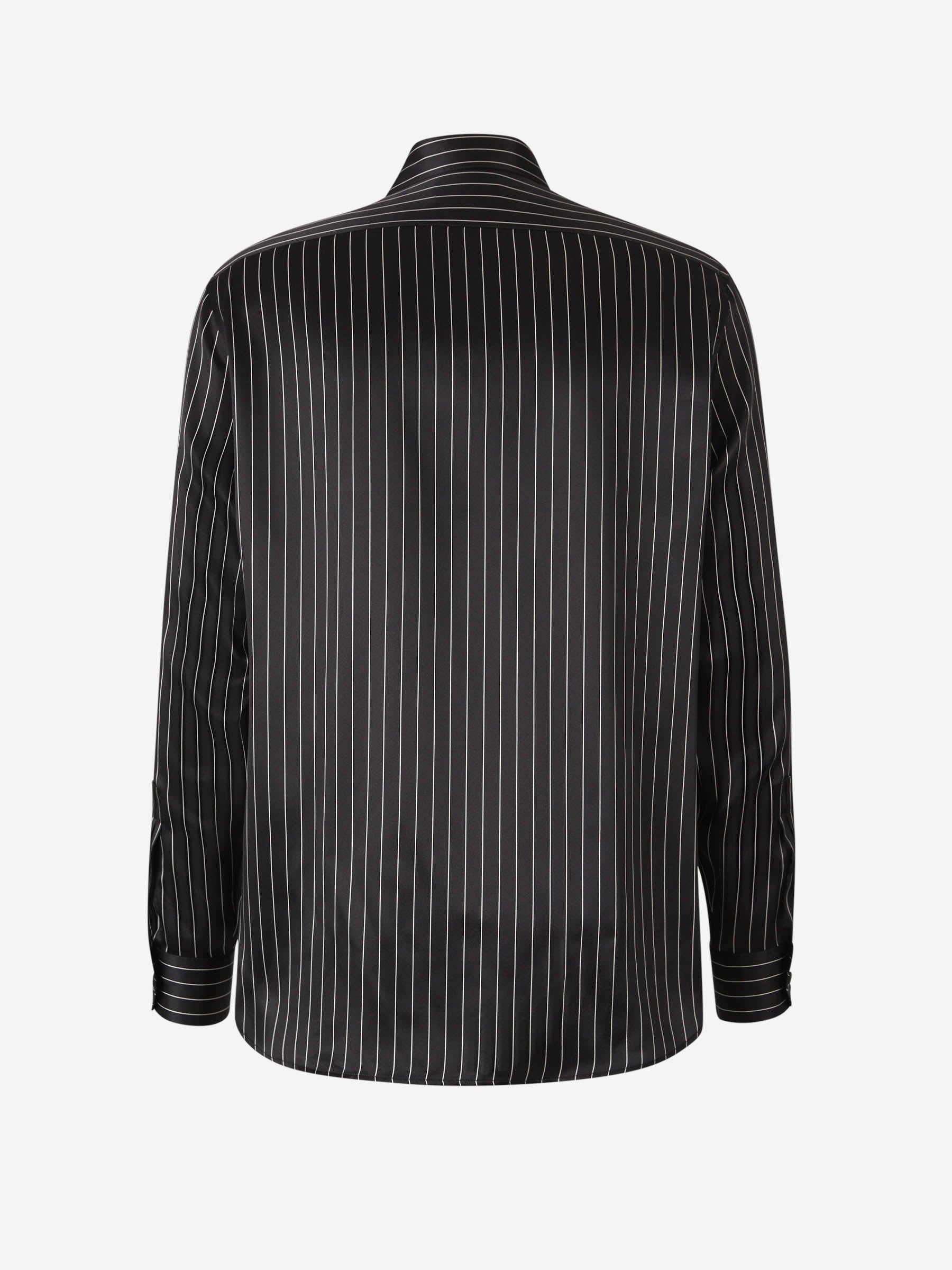 Striped Silk Shirt Saint laurent оригінал – Купити в Україні – вид ззаду