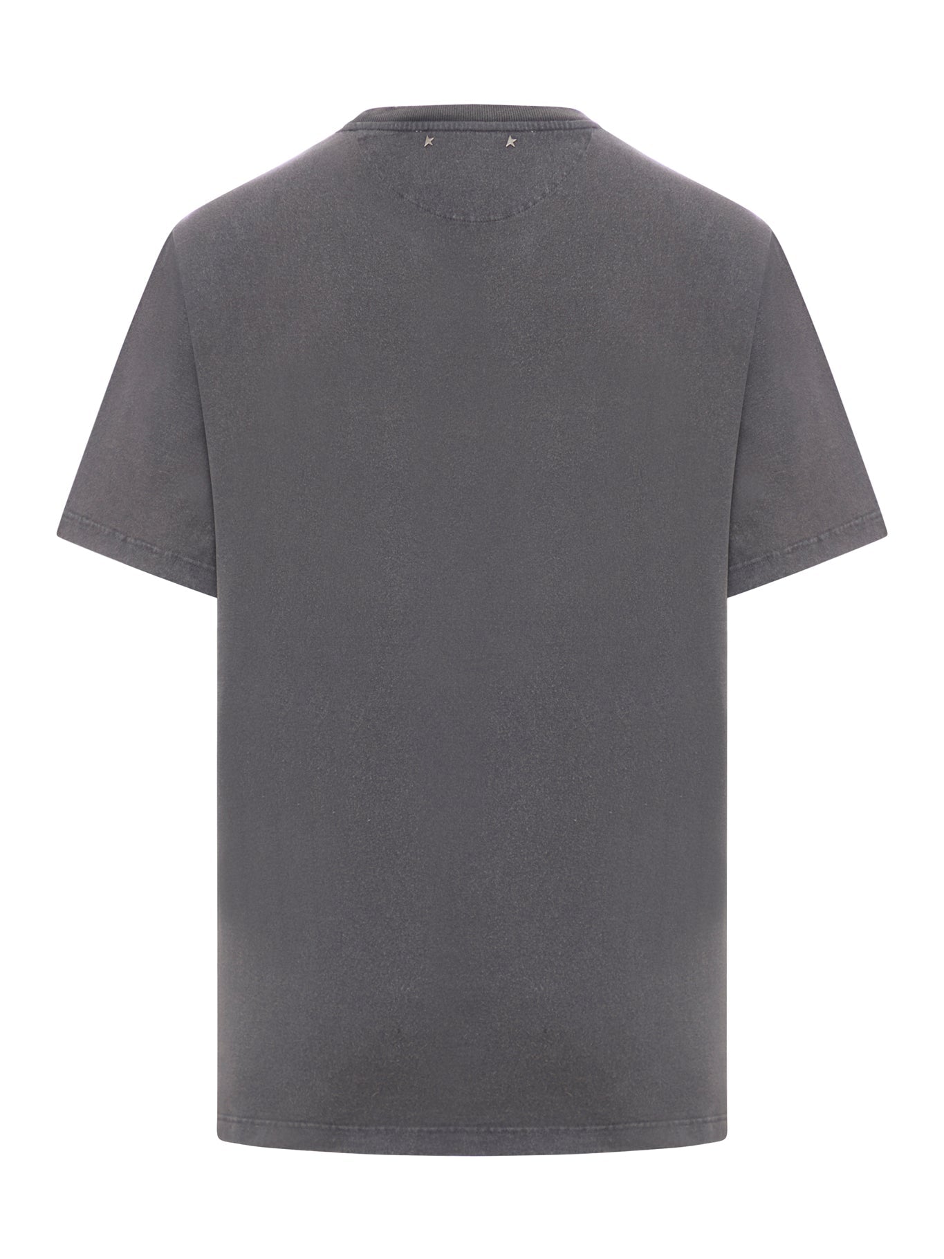 Short-Sleeved T-Shirt With Logo Print Golden goose – Гарантія оригінальності – вид ззаду