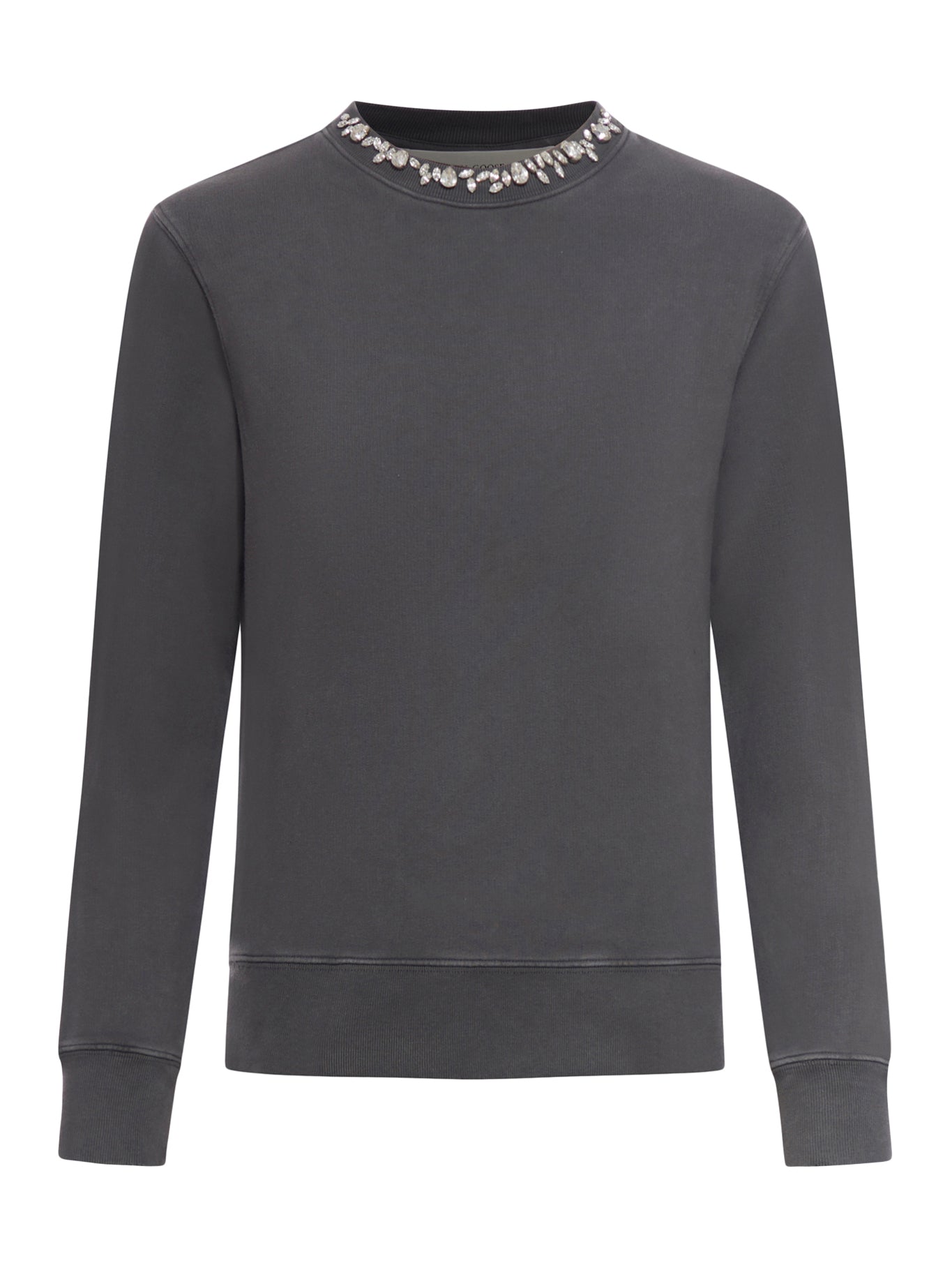Оригінальна Crewneck Sweatshirt With Crystals Golden goose – боковий вид