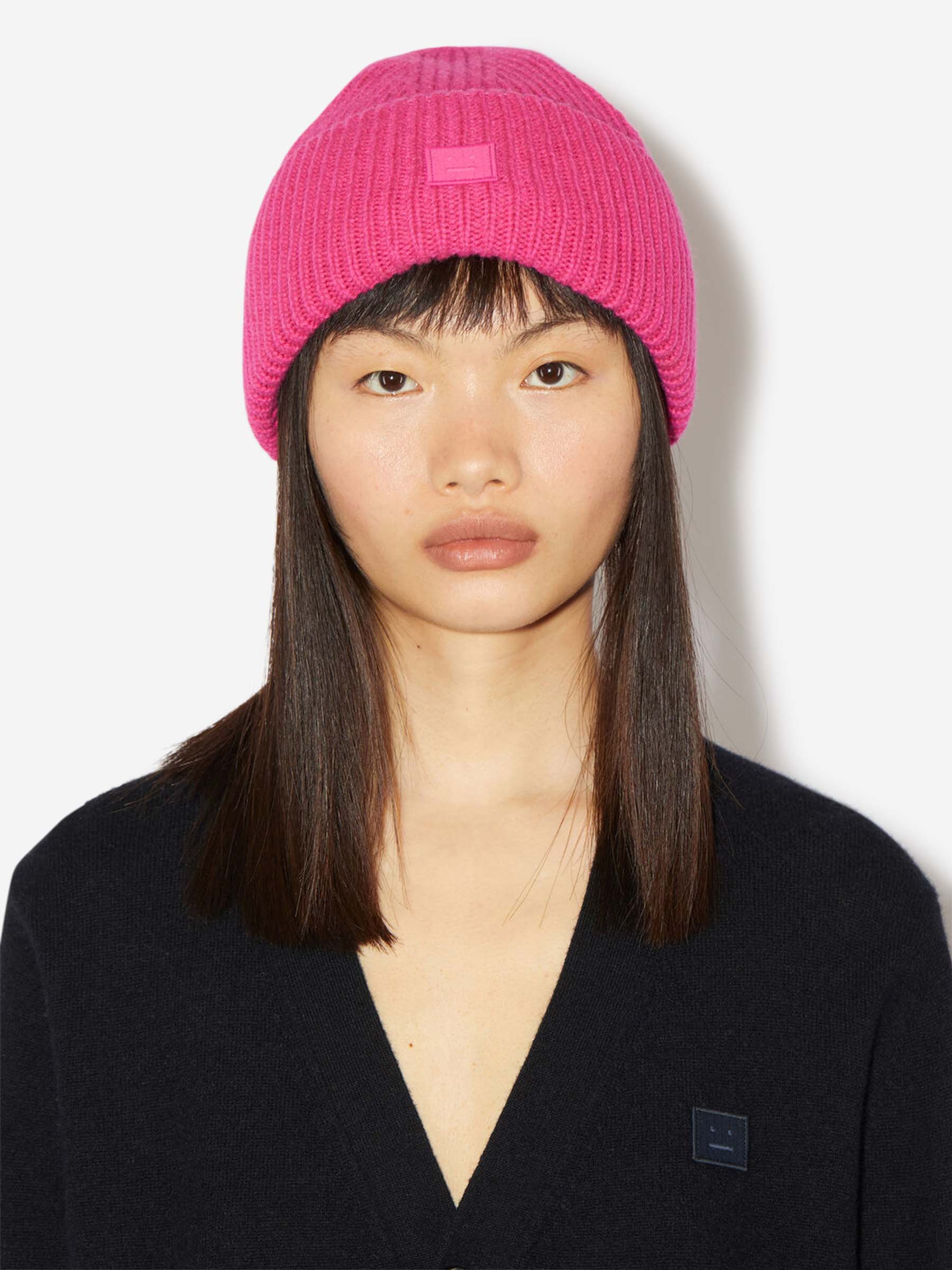 Оригінальна Gorro Punto Logo Pequeño Acne studios – вид ззаду