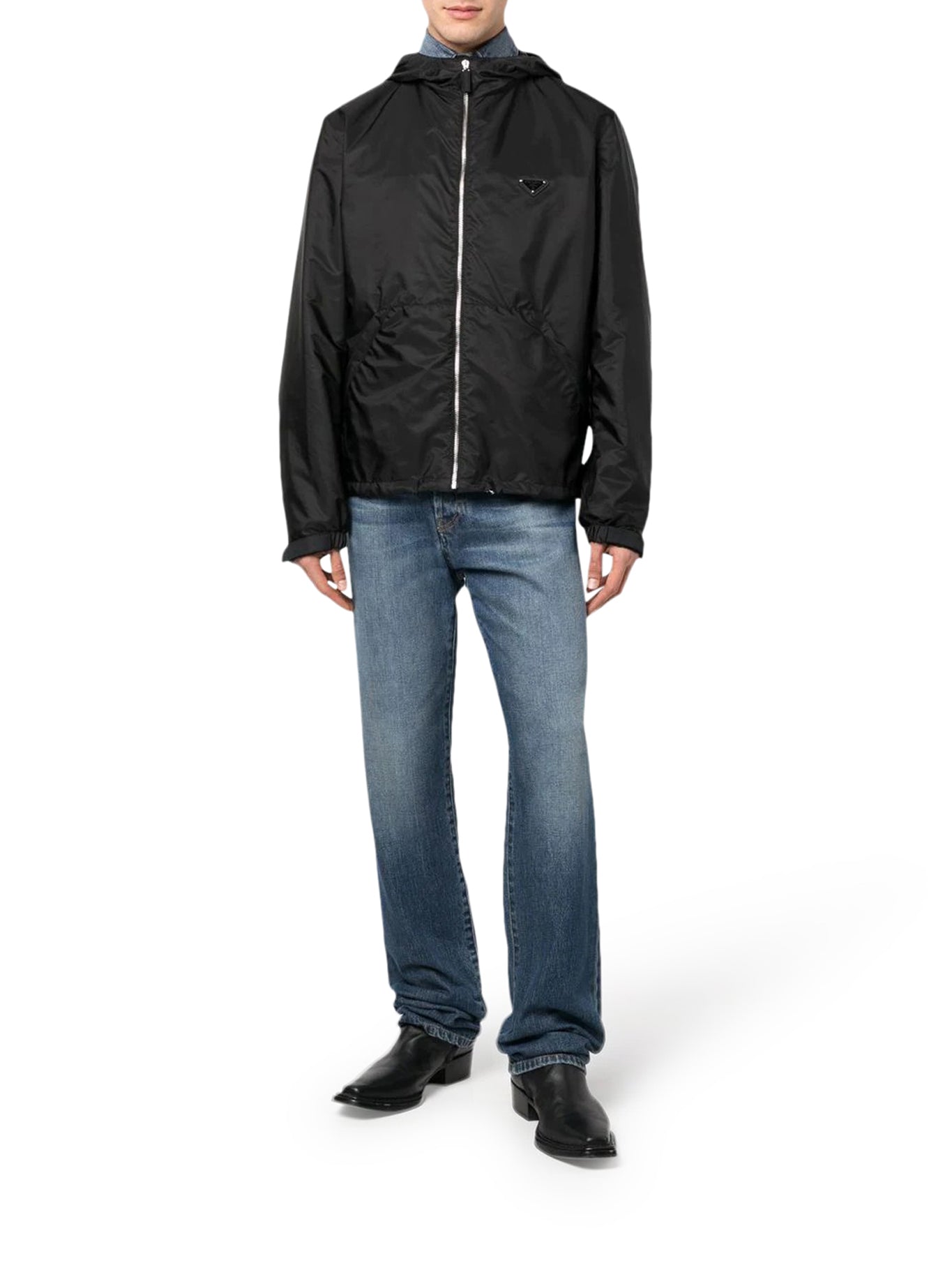 Re-Nylon Feather Jacket Prada оригінал – Купити в Україні – вид ззаду