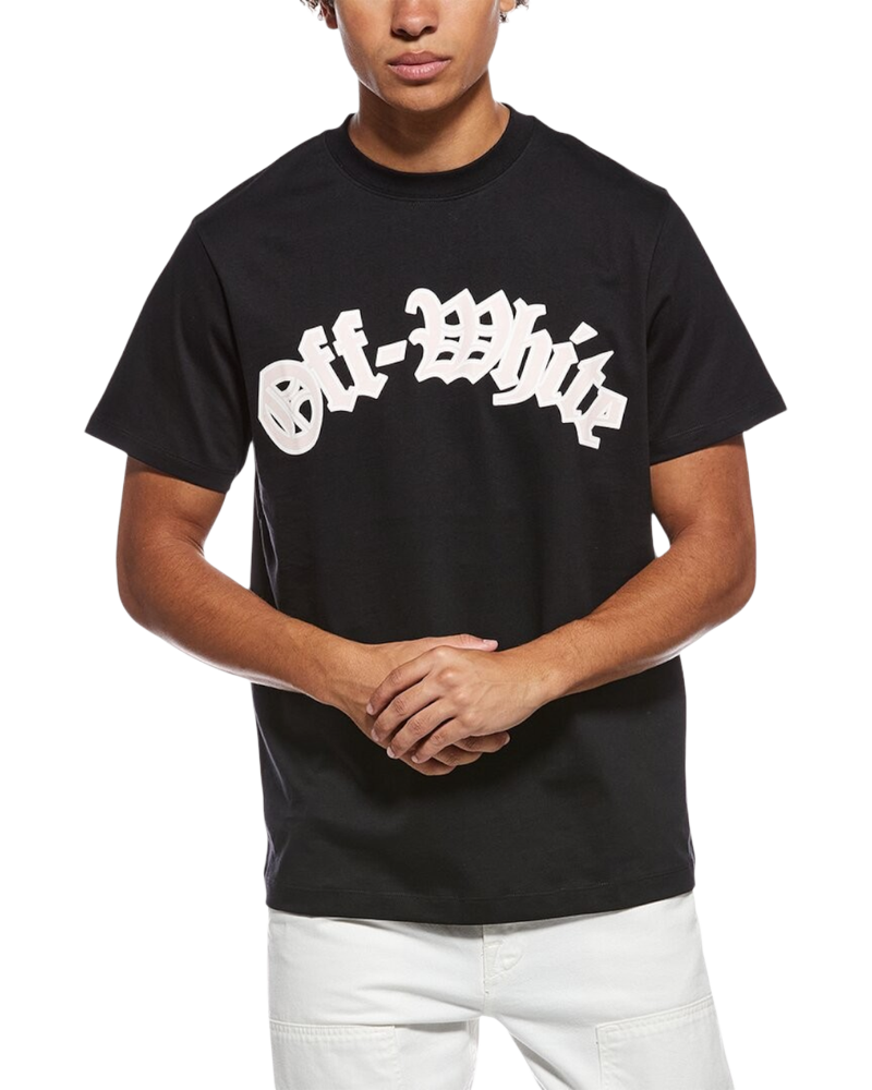 Slim Fit Goth Logo T-Shirt Off-white оригінал – Купити в Україні