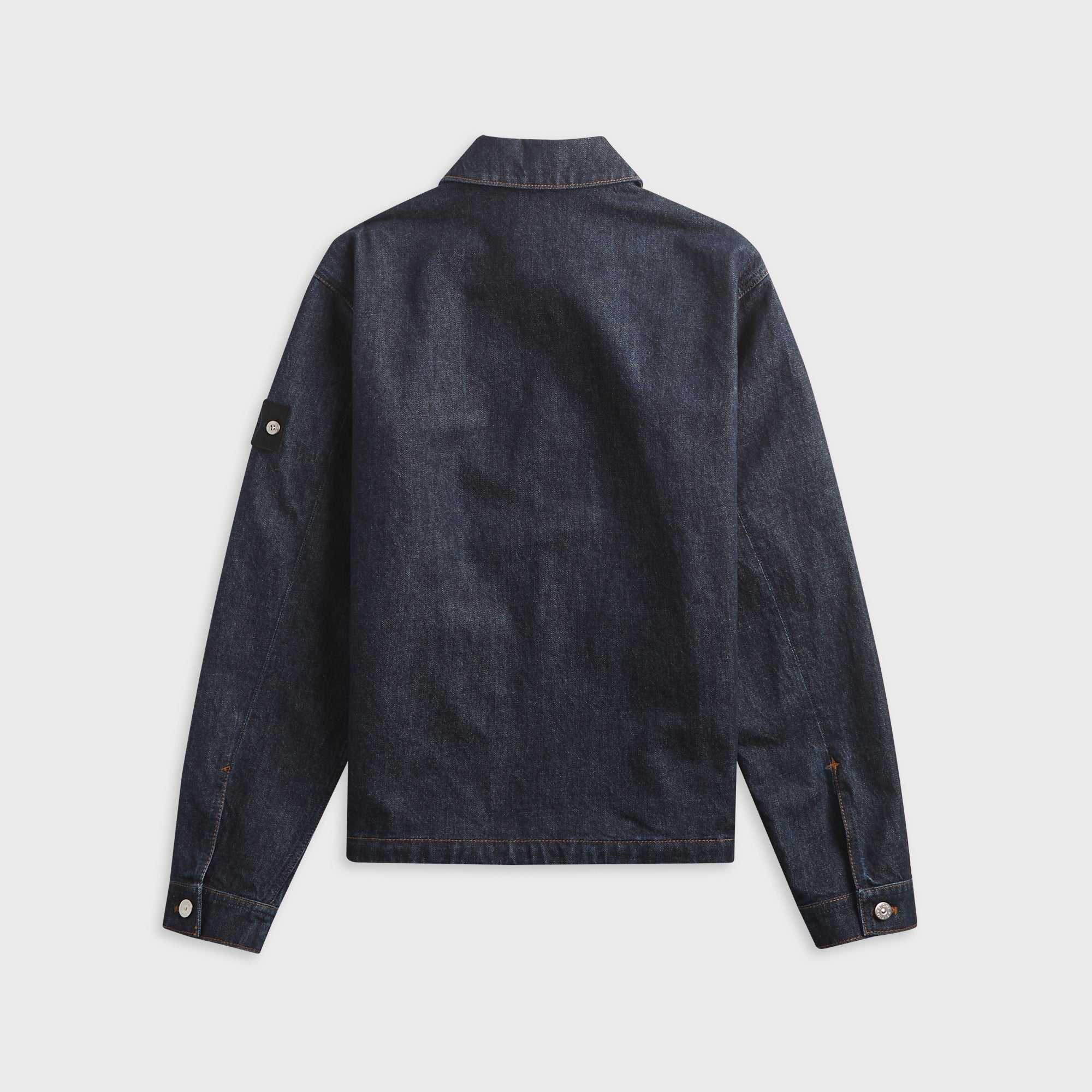 Denim Rinsed Coach Jacket Blue Rinse Stone island – Гарантія оригінальності – вид ззаду