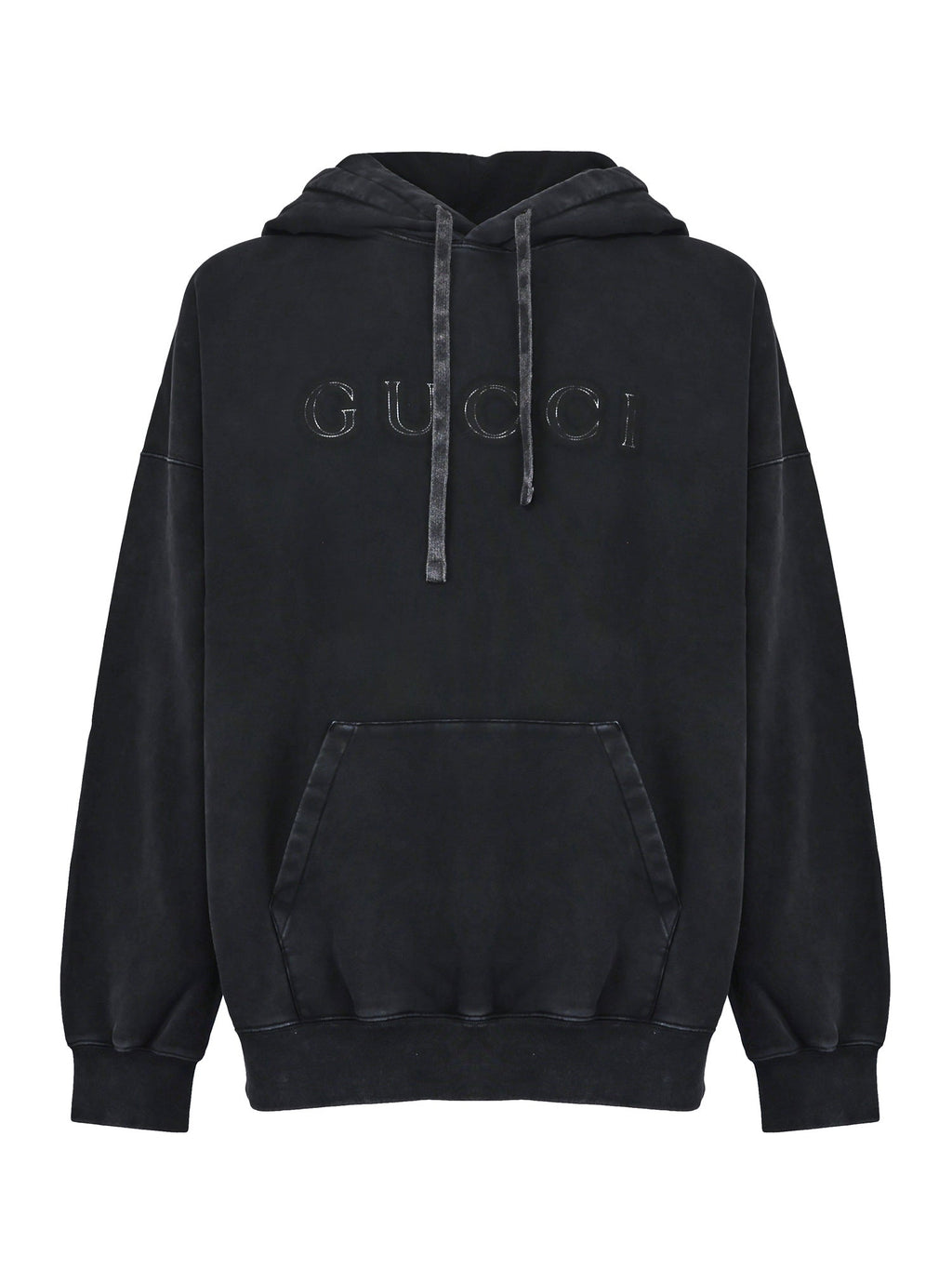 Felpa In Cotone Con Logo Gucci – Гарантія оригінальності – боковий вид