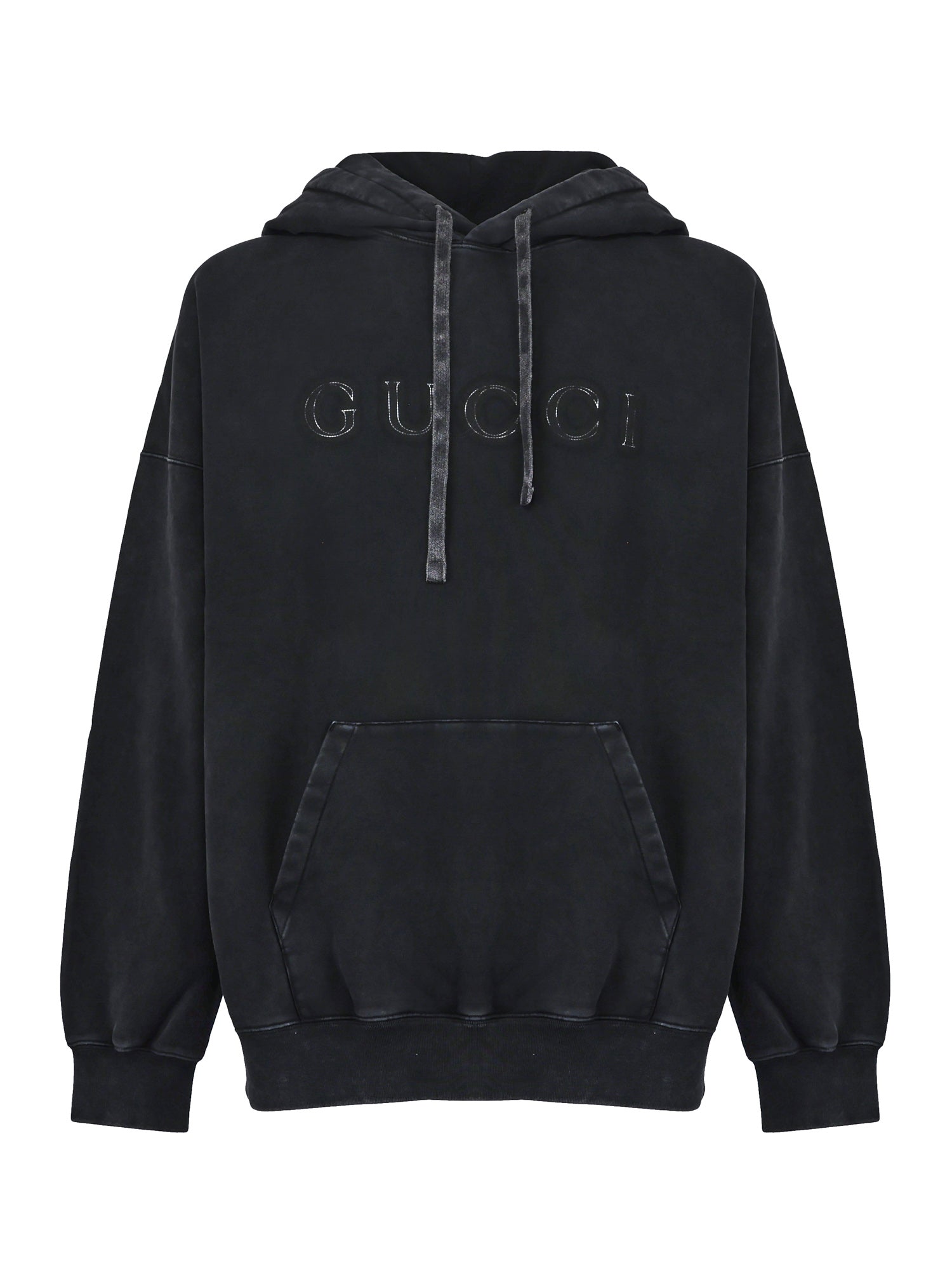 Felpa In Cotone Con Logo Gucci – Гарантія оригінальності – боковий вид