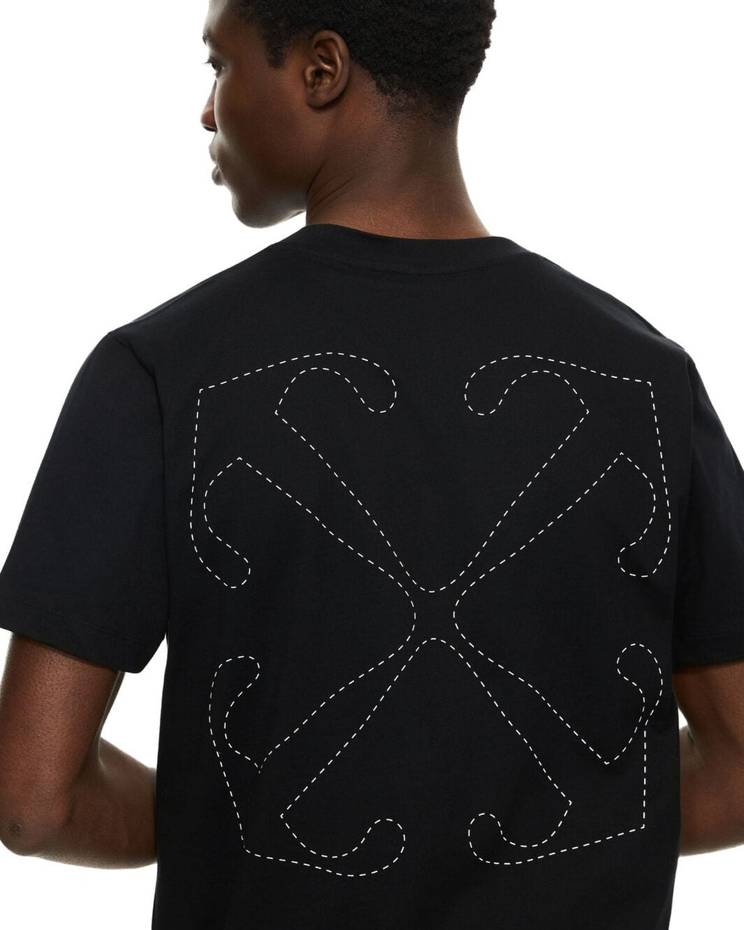 Stitch Arrangement Slim T-Shirt Off-white оригінал – Купити в Україні – детальний вид - OFF-WHITE