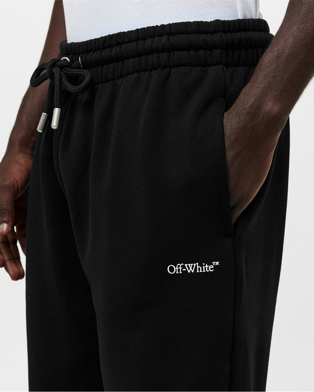 Arrow Fleece Closed Hem Joggers Off-white оригінал – Купити в Україні – збільшений вид - OFF-WHITE