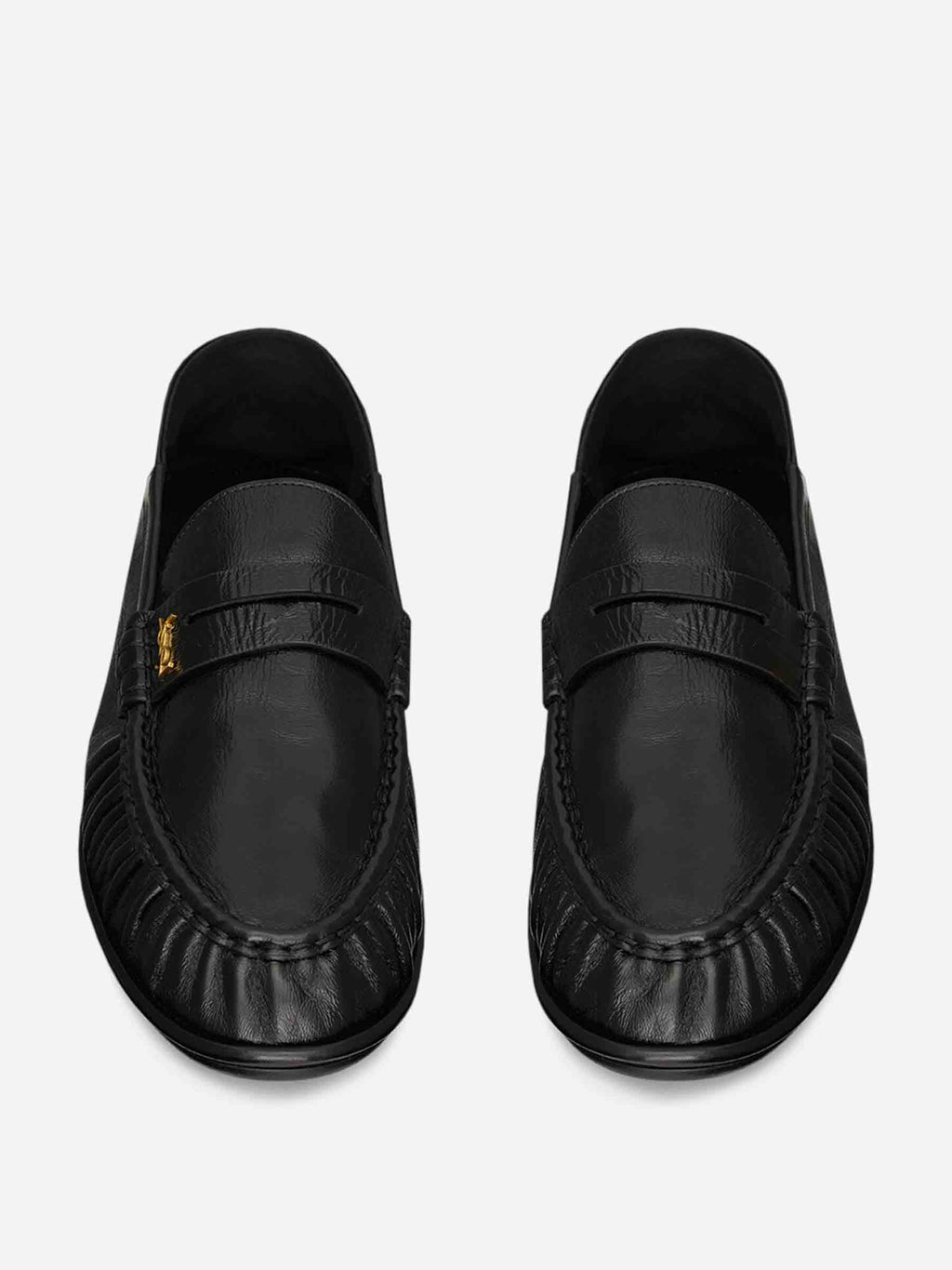 Puckered Leather Moccasins Saint laurent – Гарантія оригінальності – збільшений вид