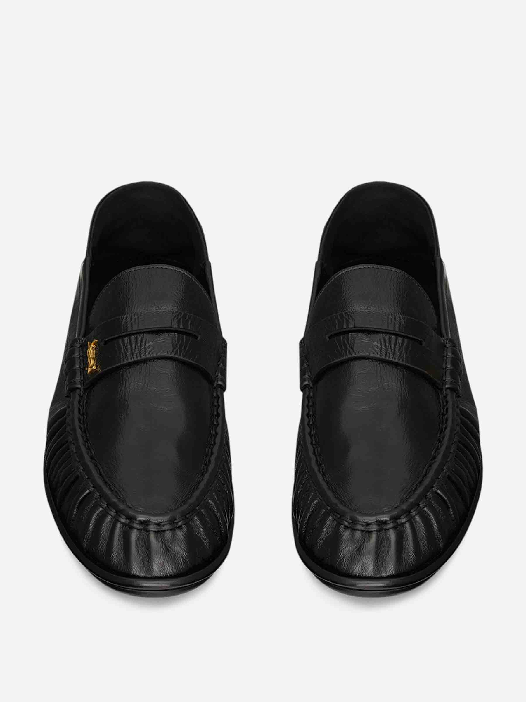Puckered Leather Moccasins Saint laurent – Гарантія оригінальності – збільшений вид