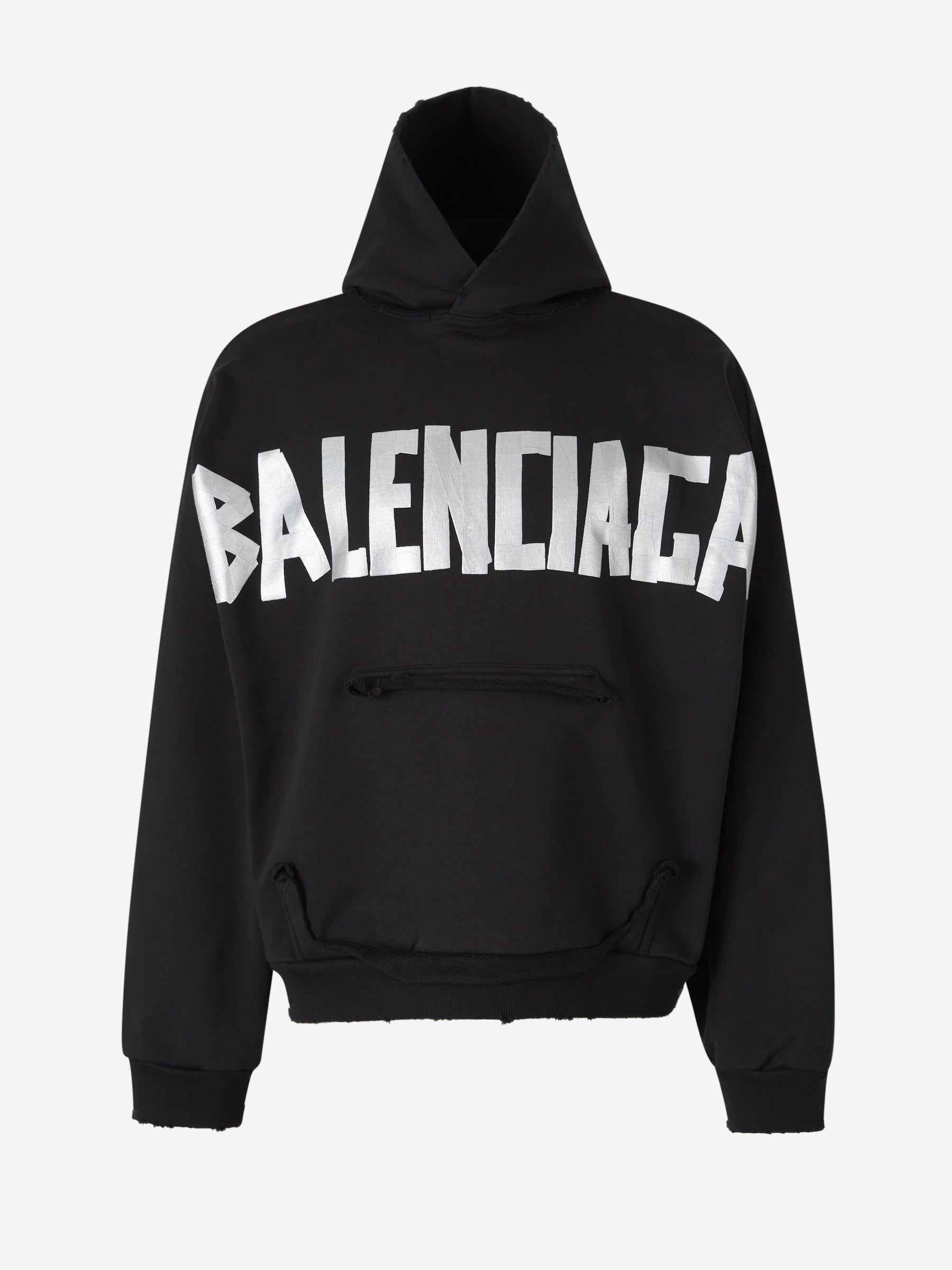 Logo Printed Sweatshirt Balenciaga – Гарантія оригінальності – боковий вид