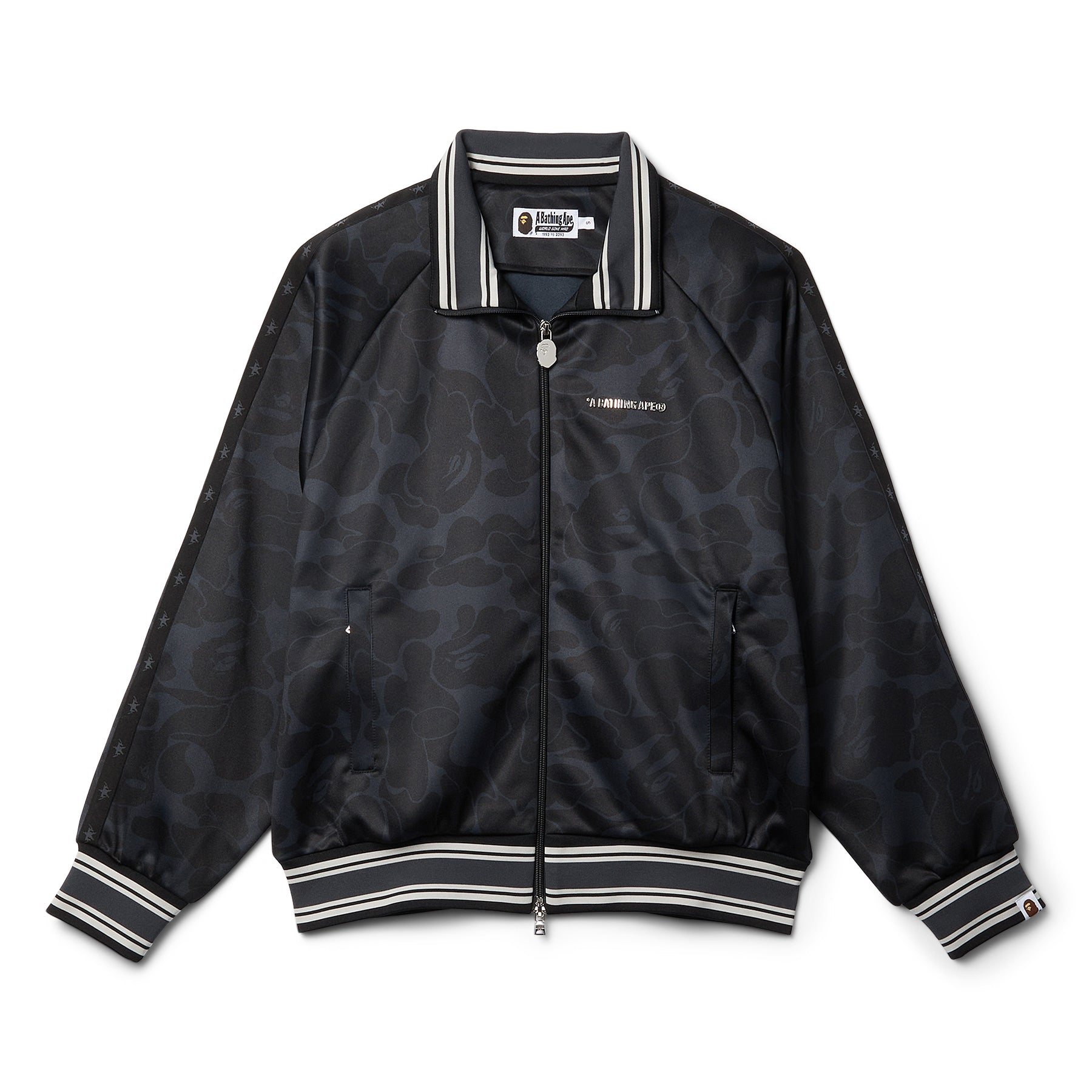 Оригінальна Solid Camo Bathing Ape Logo Relaxed Fit Track Jacket A bathing ape – боковий вид