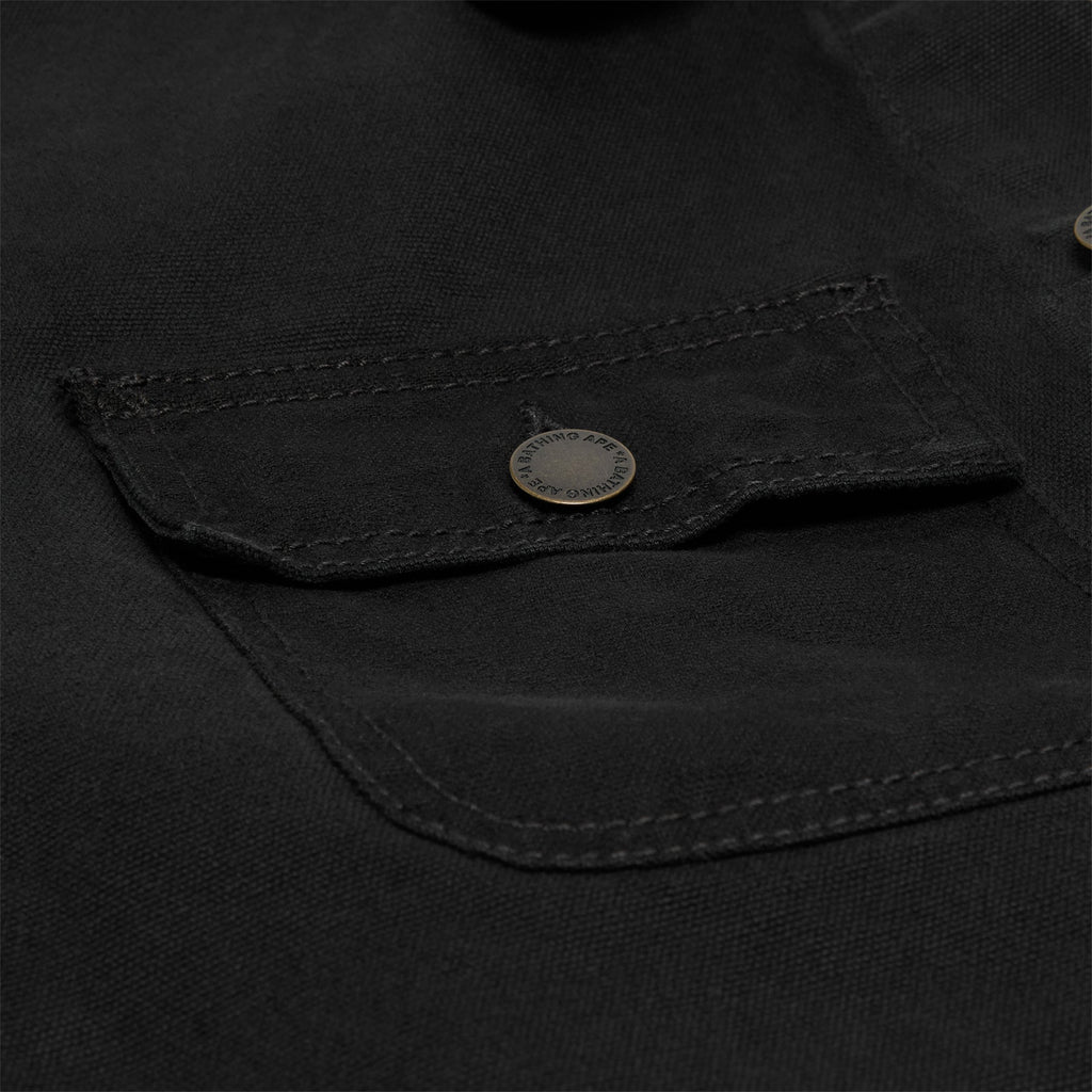 Оригінальна Line Camo Jacquard Patched Pocket Garment Dye Work Jacket A bathing ape – детальний вид
