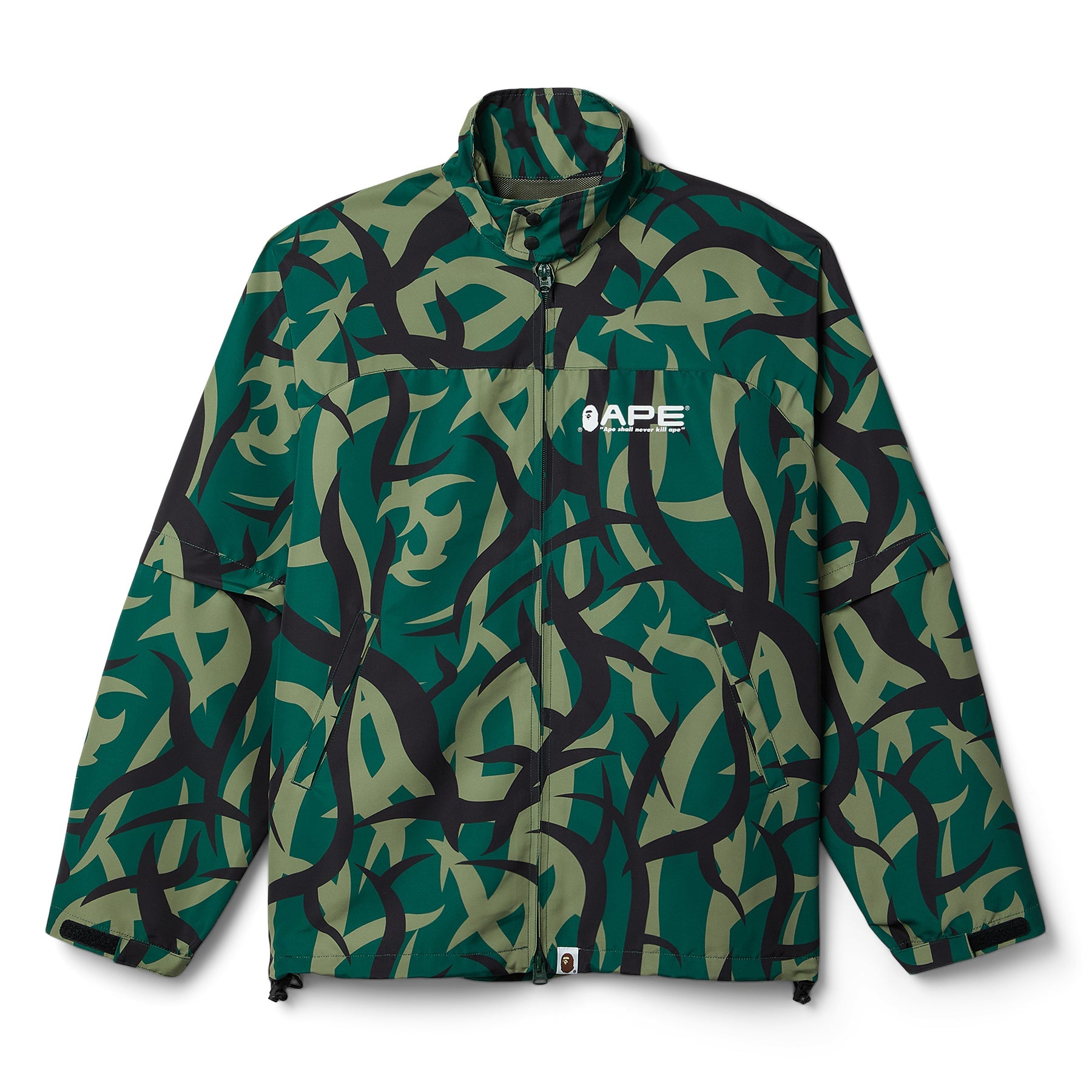 Trial Camo Rain Jacket A bathing ape оригінал – Купити в Україні – боковий вид