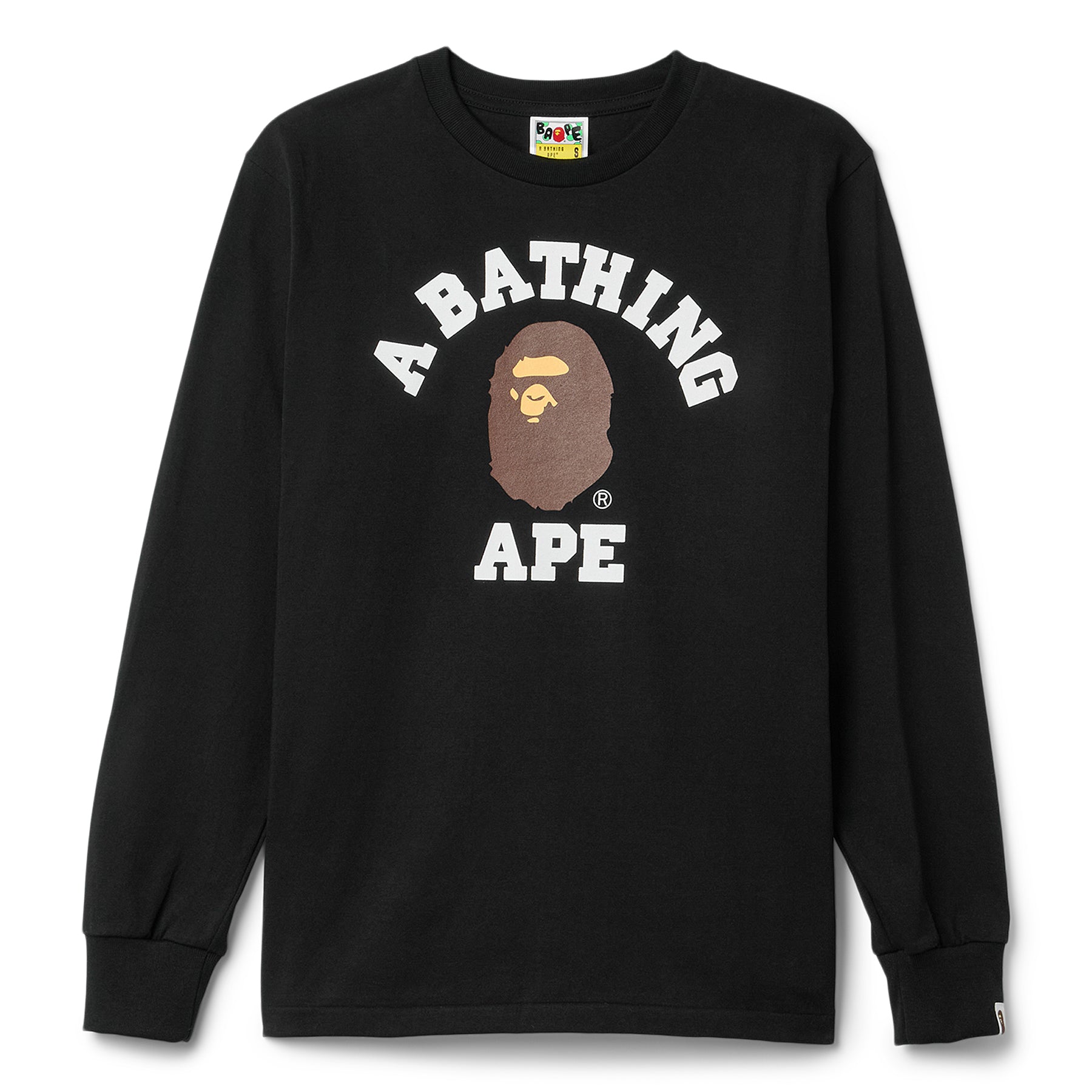 Оригінальна College Long Sleeve Tee A bathing ape – боковий вид