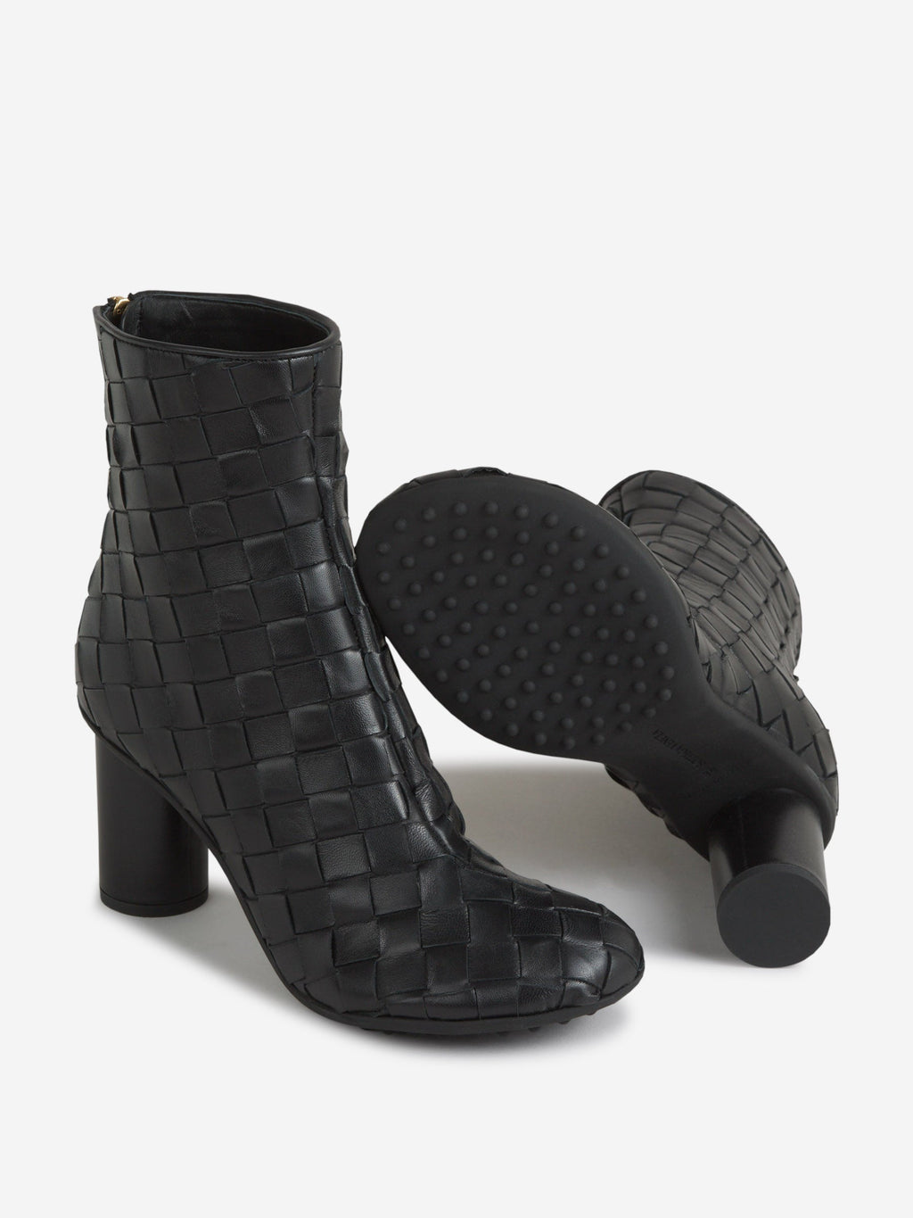 Оригінальна Intrecciato Leather Boots Bottega veneta – збільшений вид