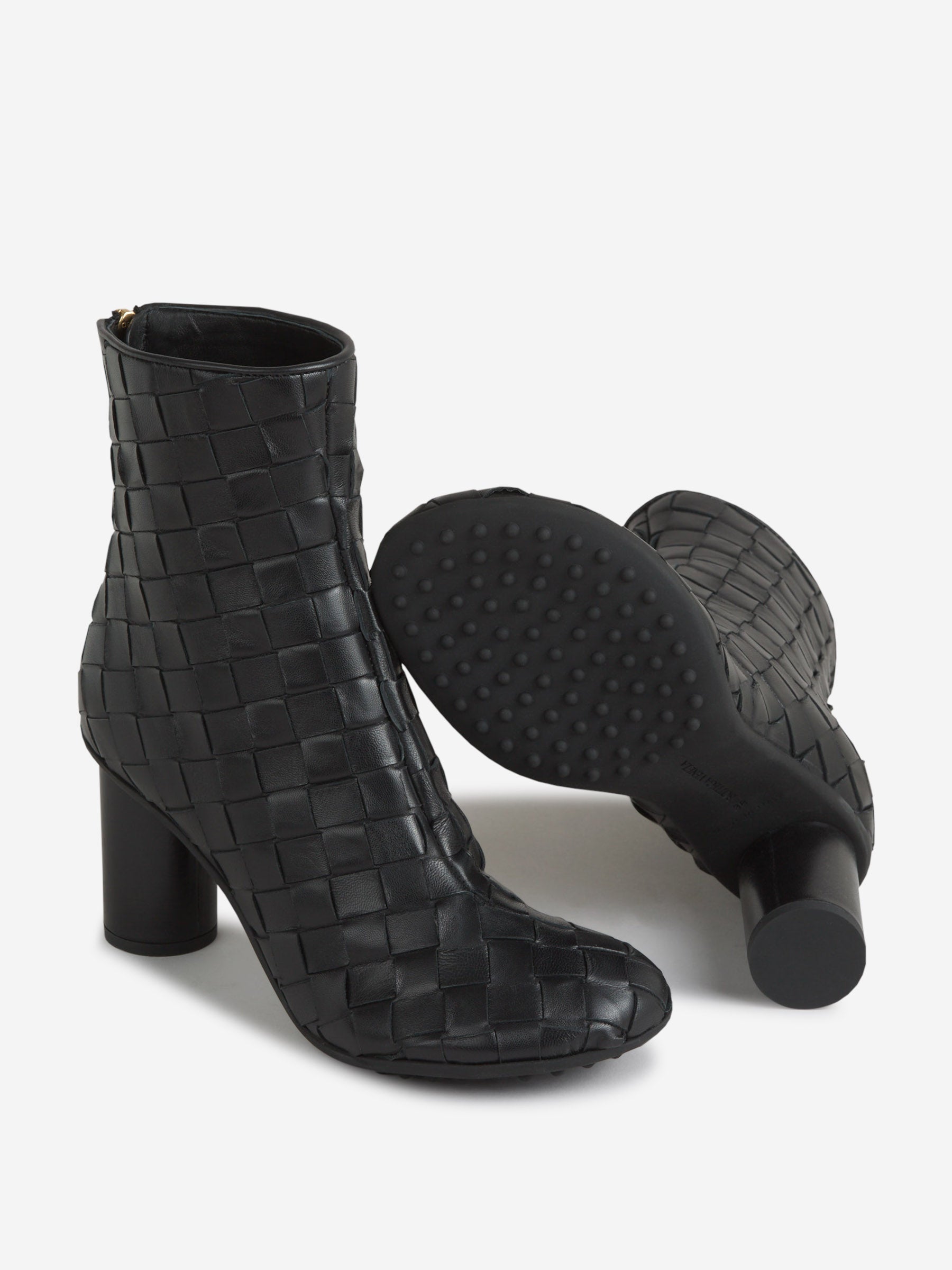 Оригінальна Intrecciato Leather Boots Bottega veneta – збільшений вид