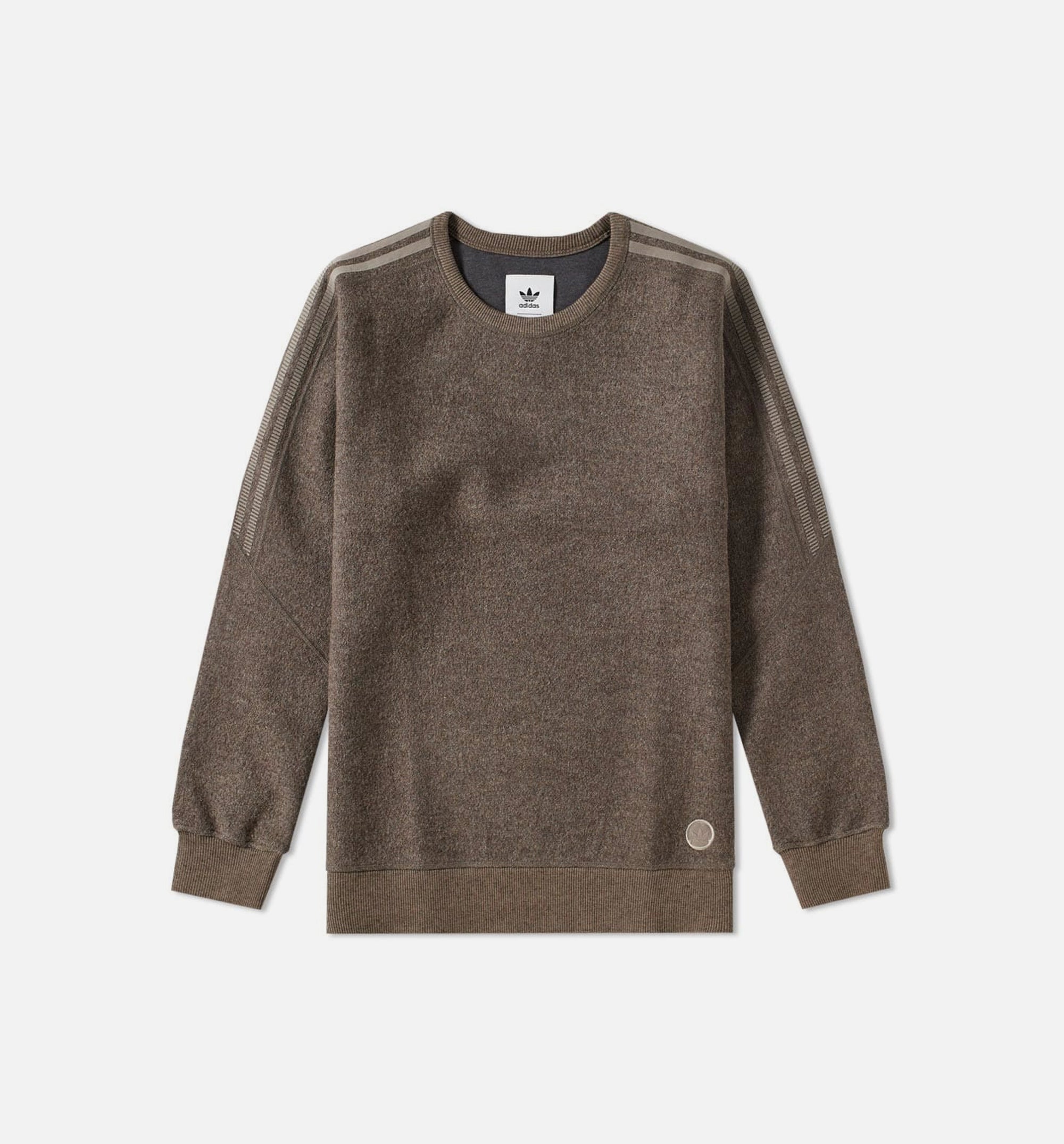 X Wings Horns Wool Mens Crewneck Brown Adidas – Гарантія оригінальності – боковий вид - ADIDAS