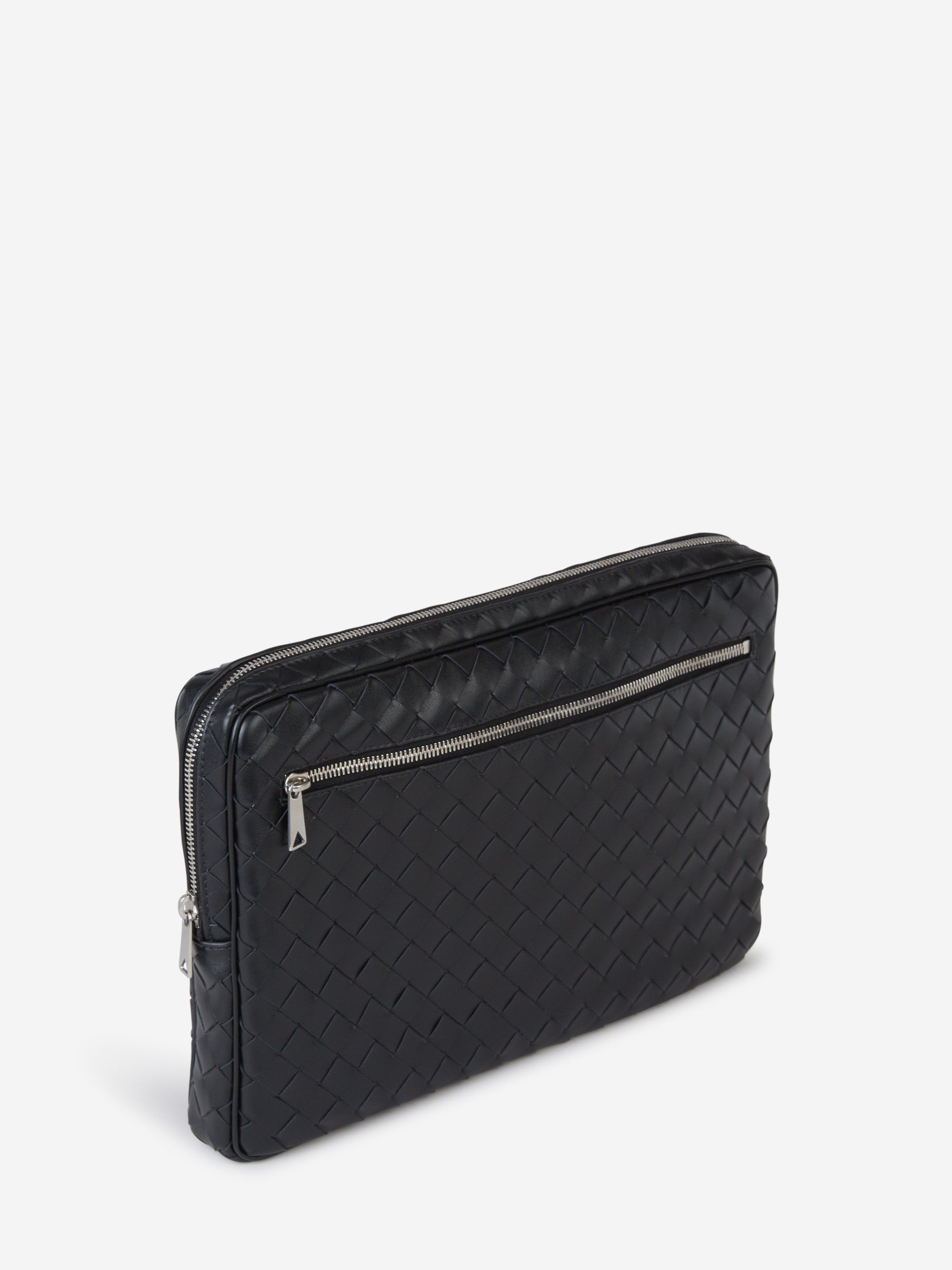 Оригінальна Leather Intrecciato Document Holder Bottega veneta – вид ззаду