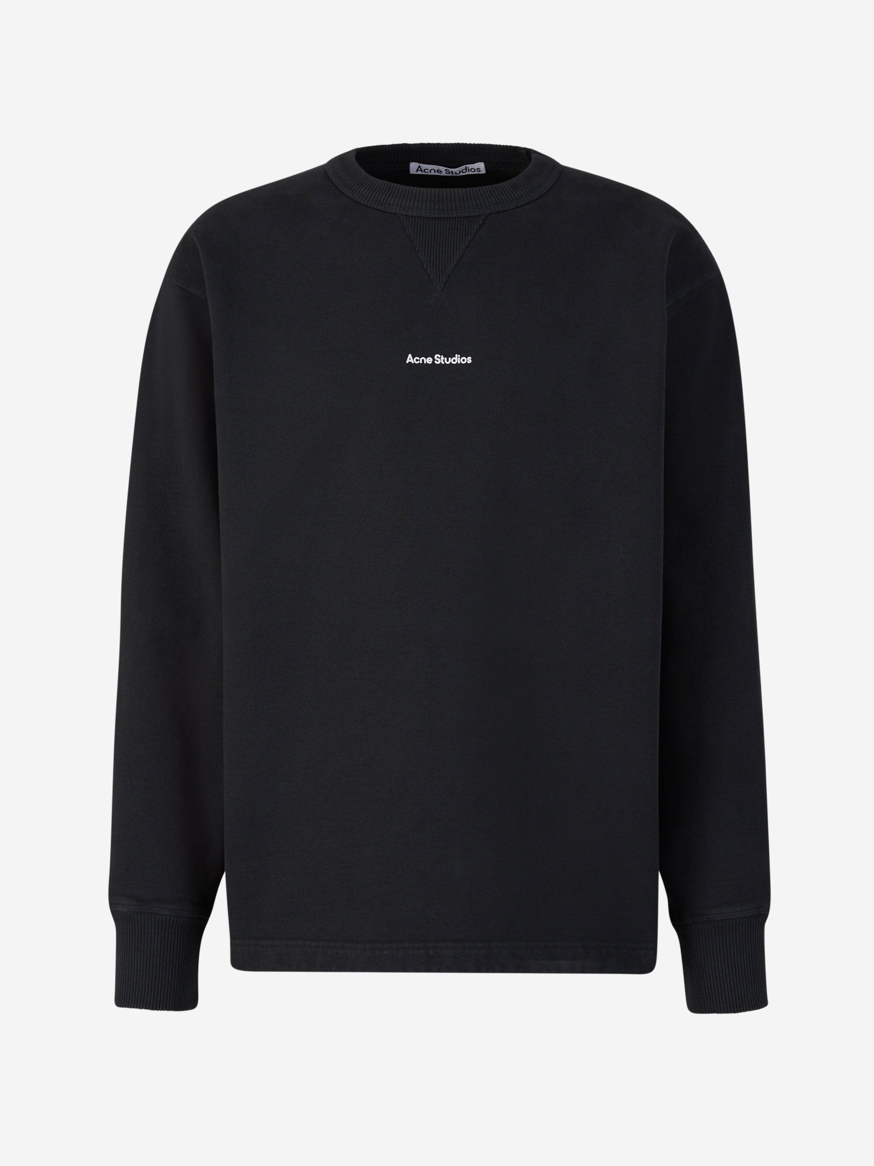 Printed Crewneck Sweatshirt Acne studios – Гарантія оригінальності – боковий вид