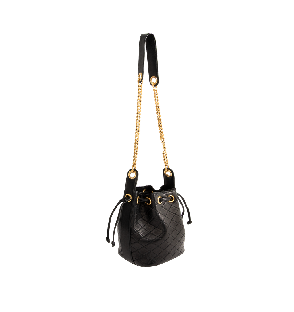 Chain Bucket Bag Saint laurent – Гарантія оригінальності – вид ззаду