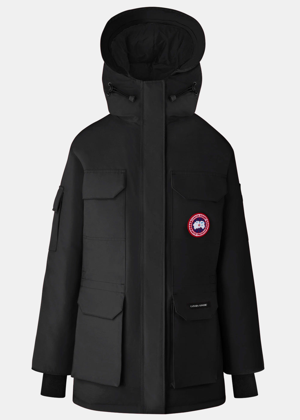 Black Expedition Down Parka Canada goose – Гарантія оригінальності – боковий вид