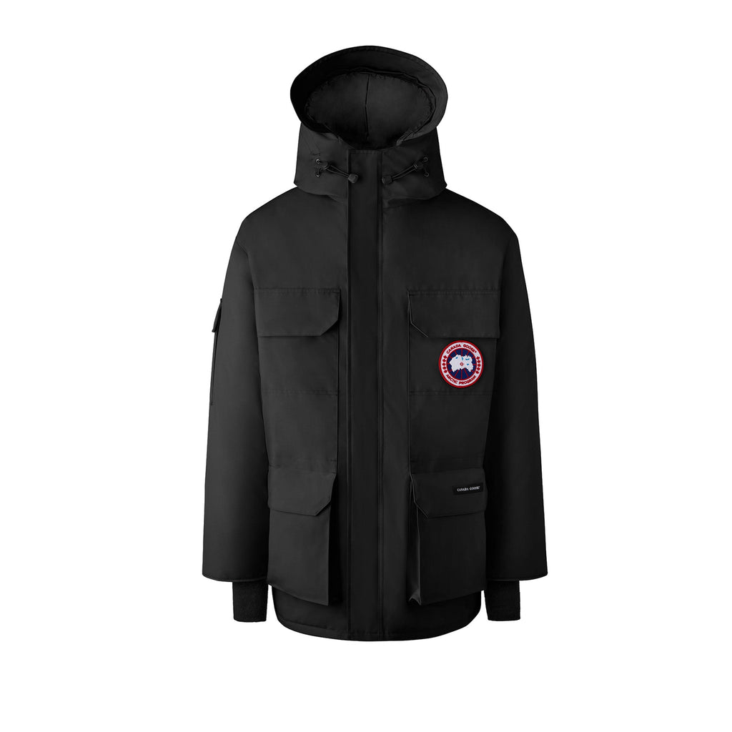Оригінальна Mens Expedition Parka Black Canada goose – боковий вид