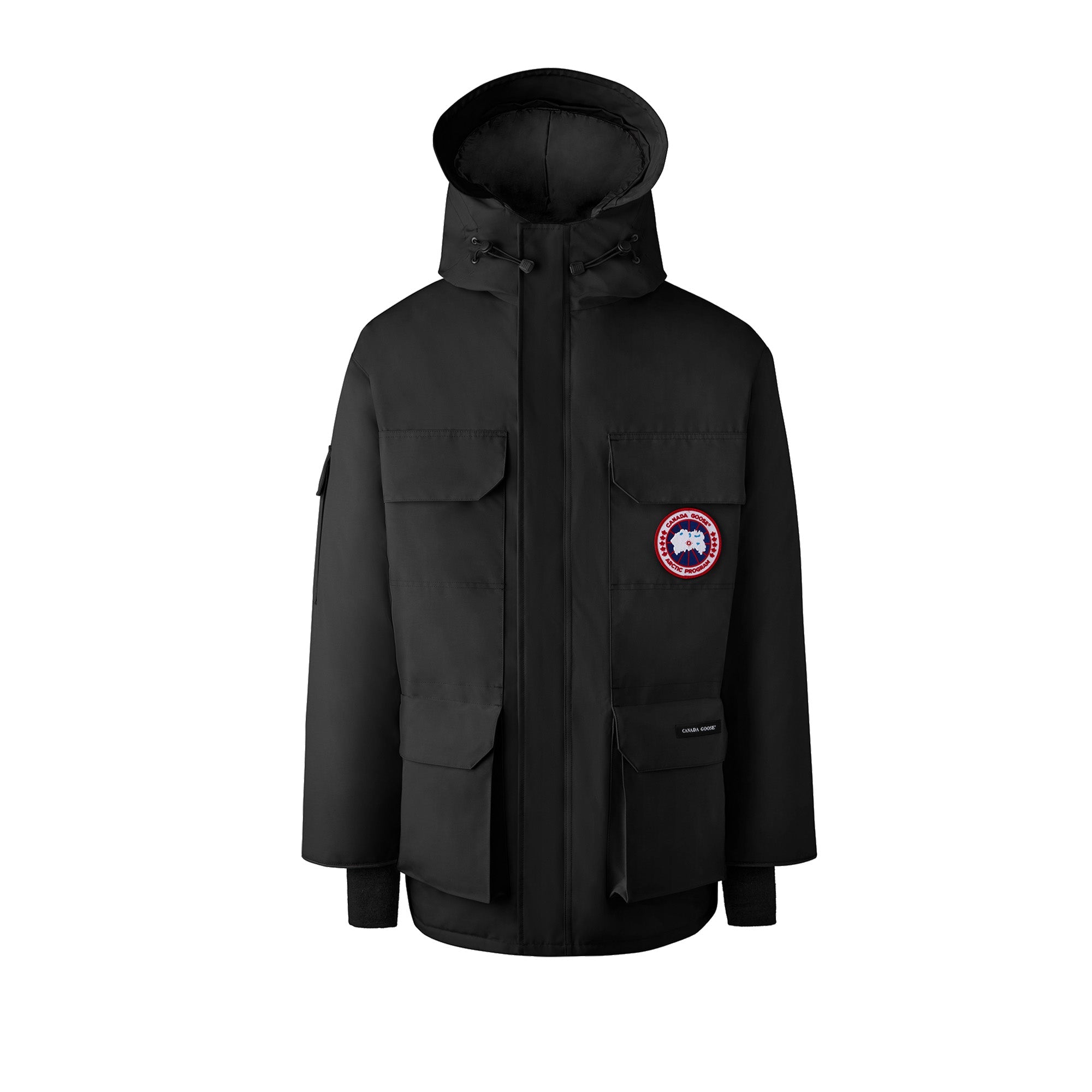 Оригінальна Mens Expedition Parka Black Canada goose – боковий вид