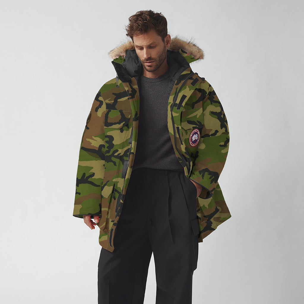 Mens Expedition Parka Print Canada goose – Гарантія оригінальності – вид ззаду