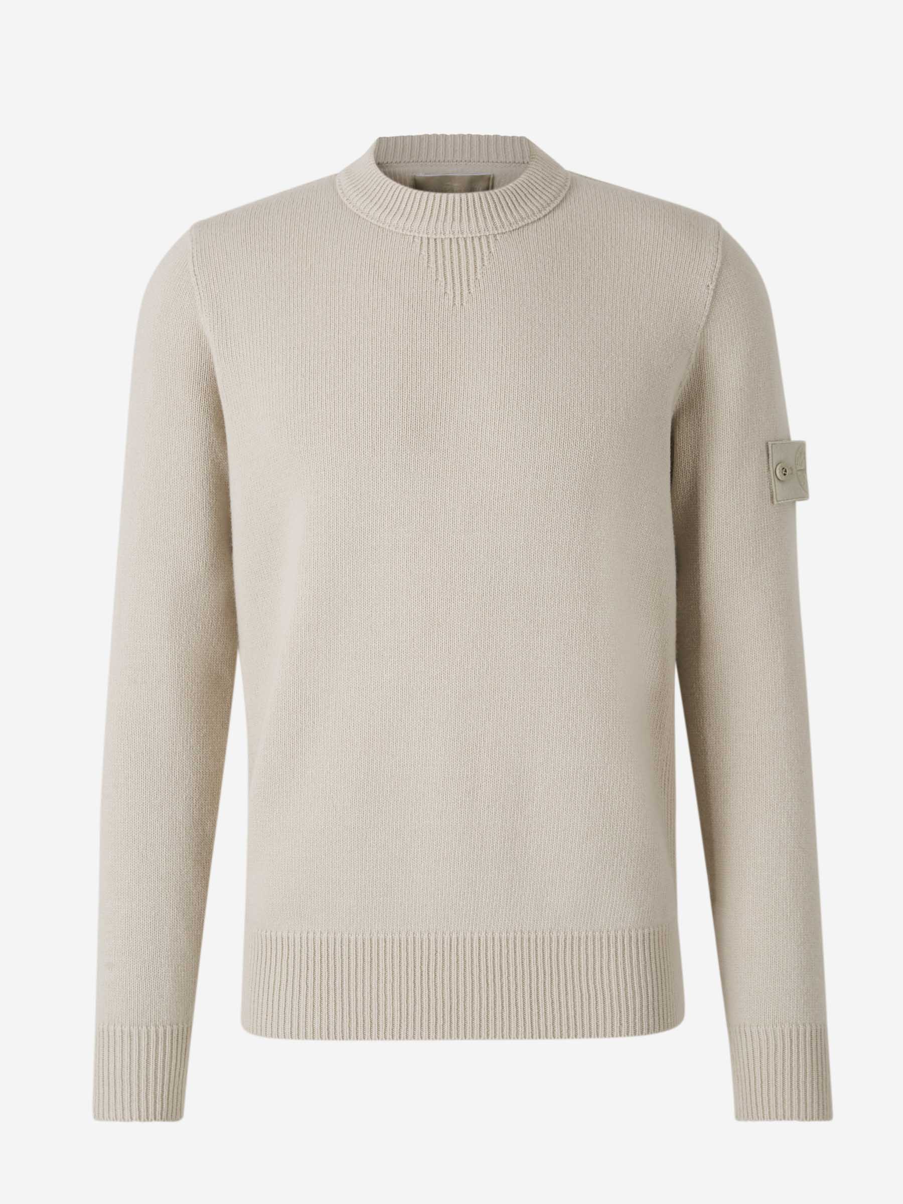 Logo Wool Sweater Stone island оригінал – Купити в Україні – боковий вид - STONE ISLAND