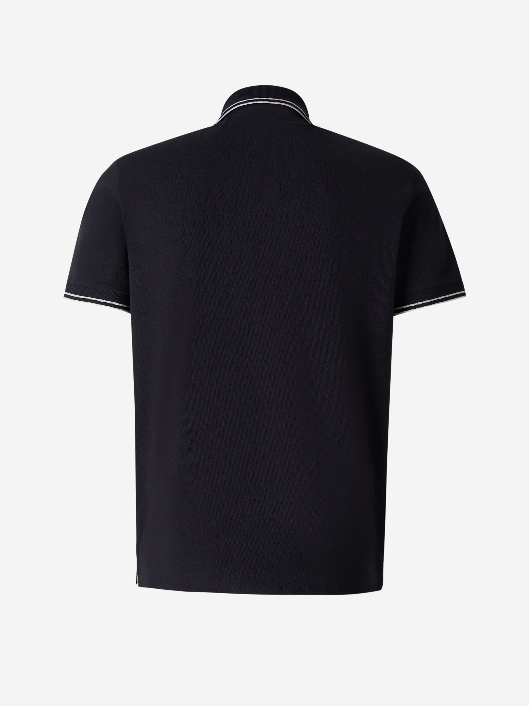Оригінальна Piqué Polo Striped Detail Stone island – вид ззаду