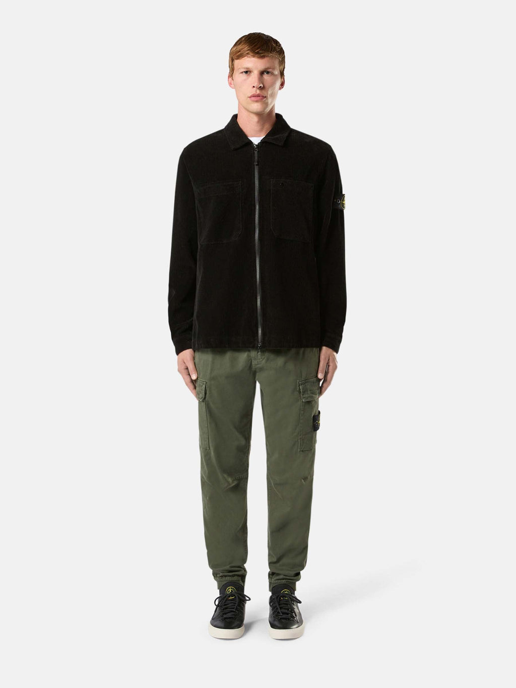 Corduroy Logo Jacket Stone island – Гарантія оригінальності – вид ззаду